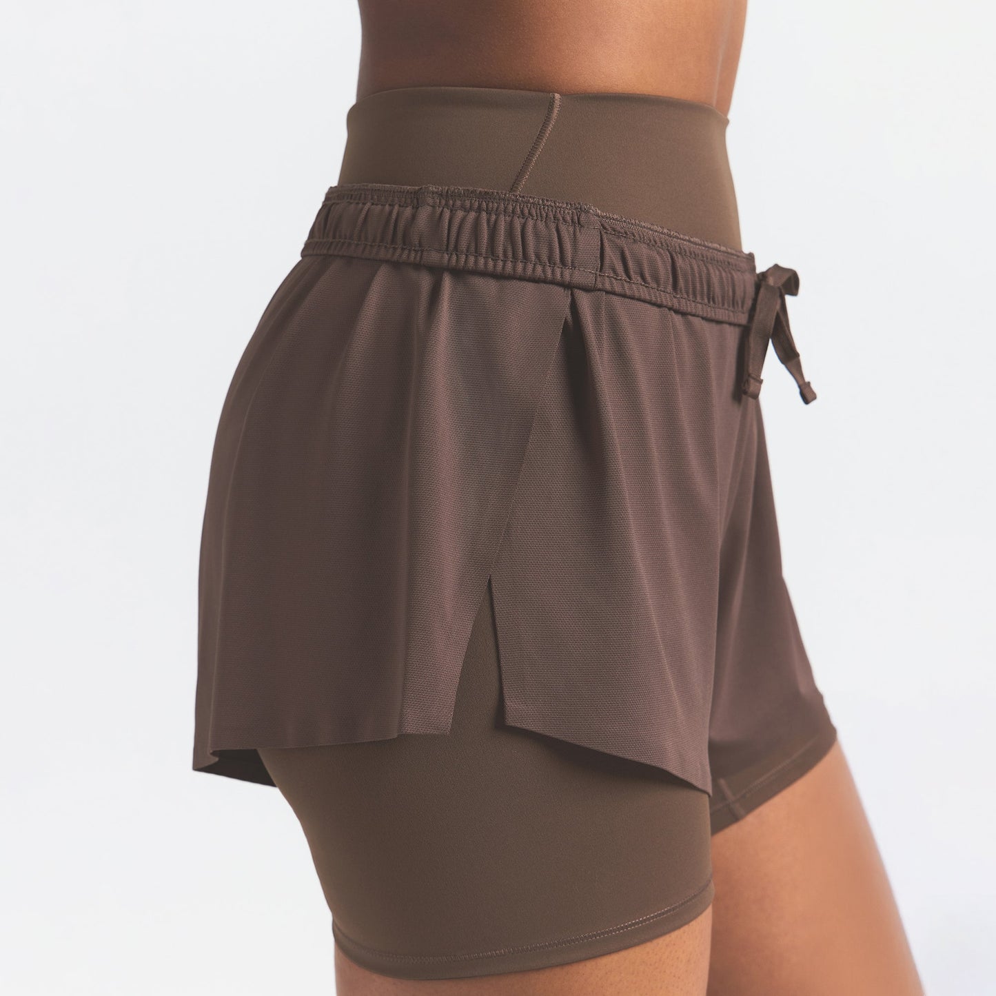 NikeSKIMS AIRY MINI SHORT | DARK SEPIA