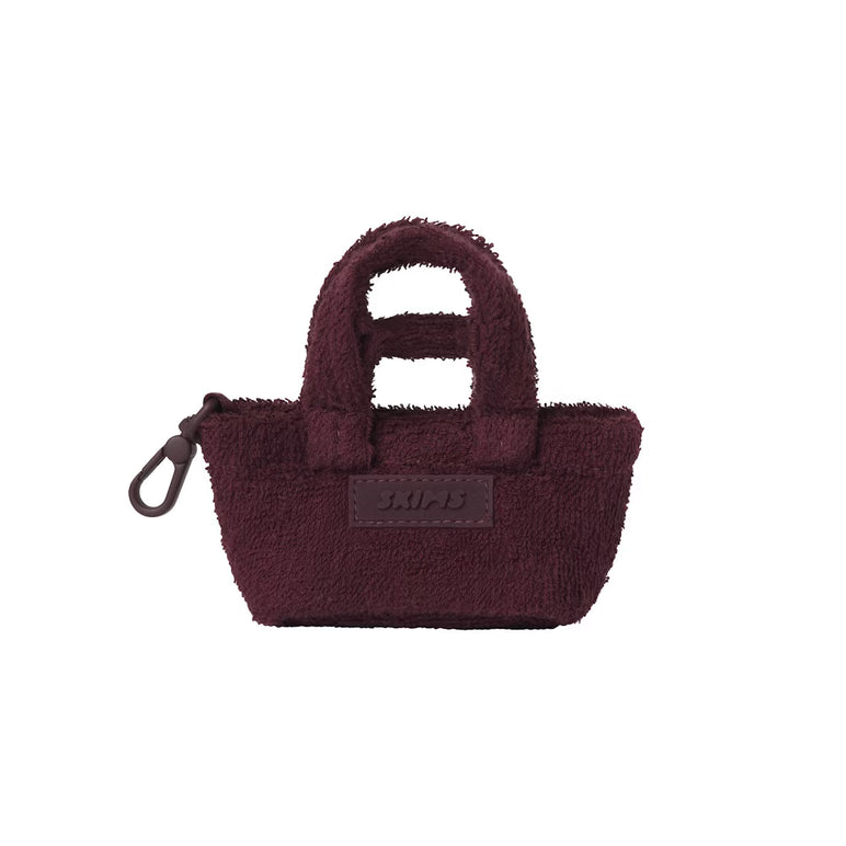 TERRY MICRO MINI TOTE KEYCHAIN | CURRANT