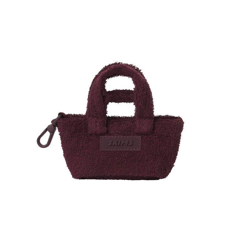 TERRY MICRO MINI TOTE KEYCHAIN | CURRANT