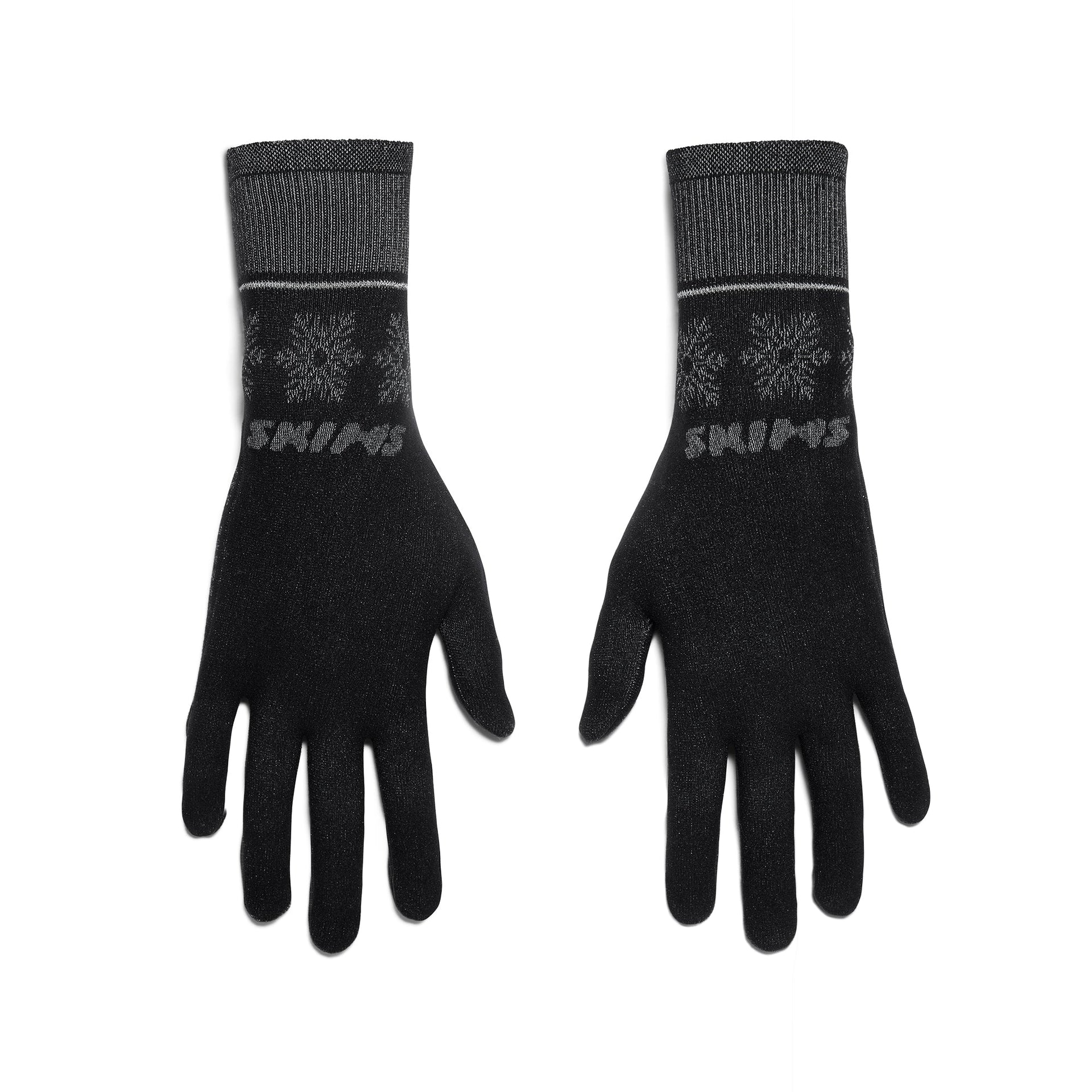 SKIMS FIRST LAYERS GLOVES | OBSIDIAN WINTER FAIR ISLE