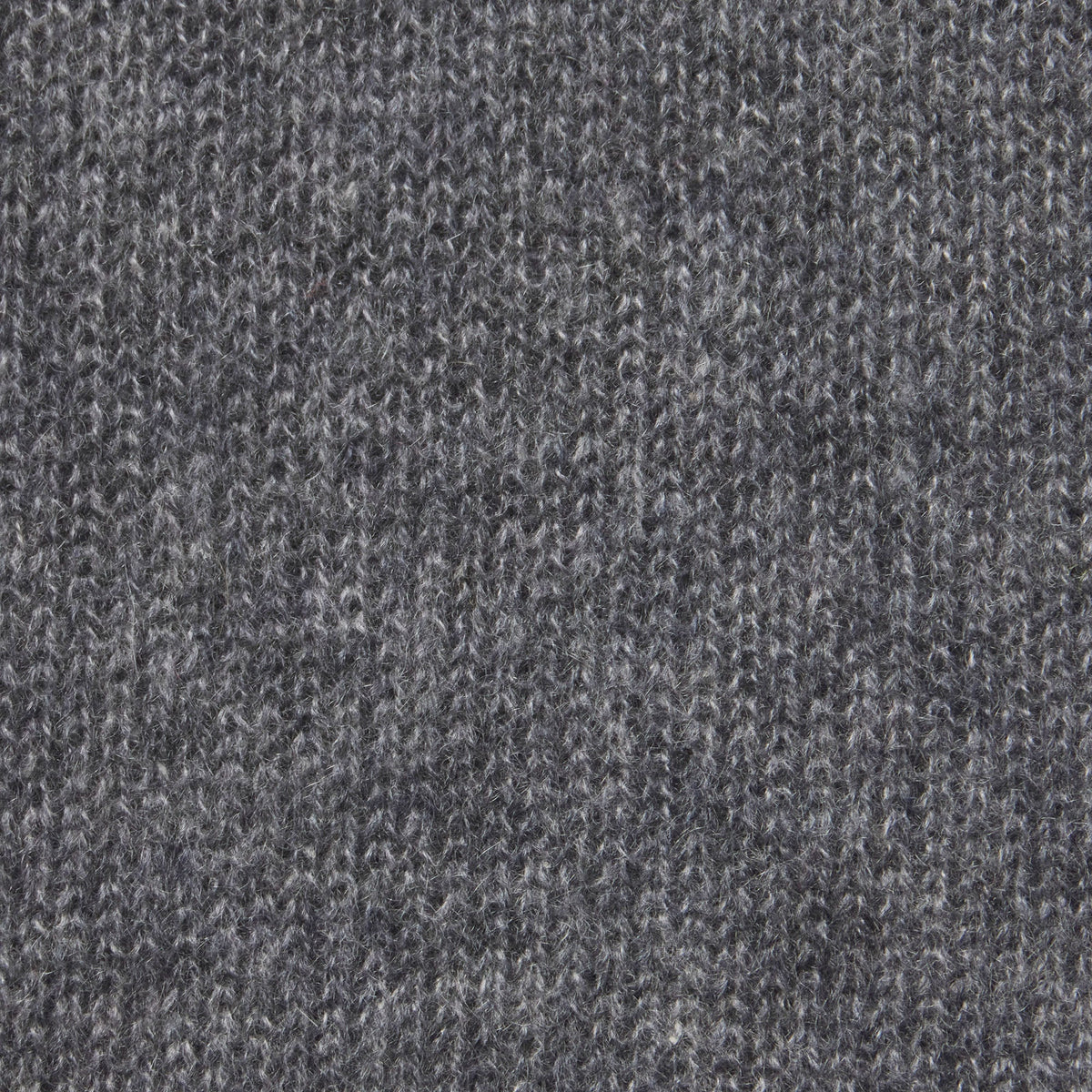 AIRY CASHMERE V-NECK PULLOVER | DARK HEATHER GREY