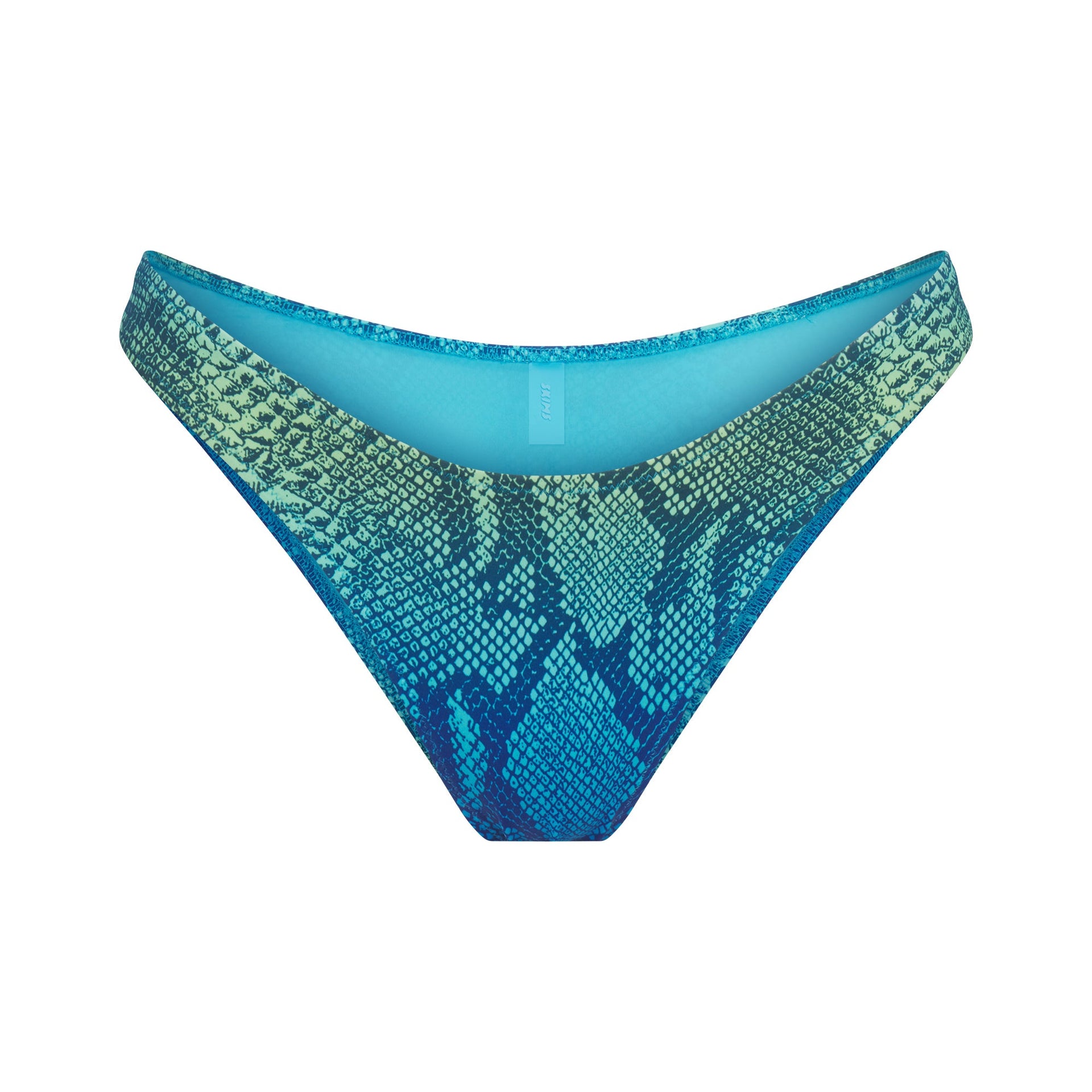 SIGNATURE SWIM TANGA BIKINI BOTTOM | AQUA OMBRE SNAKE