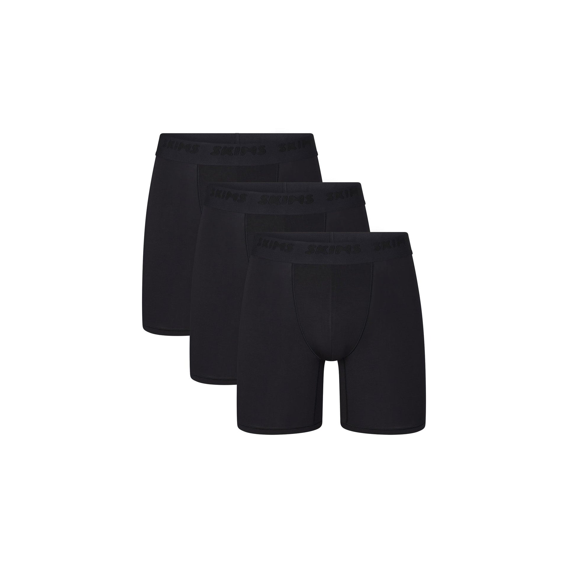 SKIMS STRETCH MENS 5" BOXER BRIEF 3-PACK | OBSIDIAN