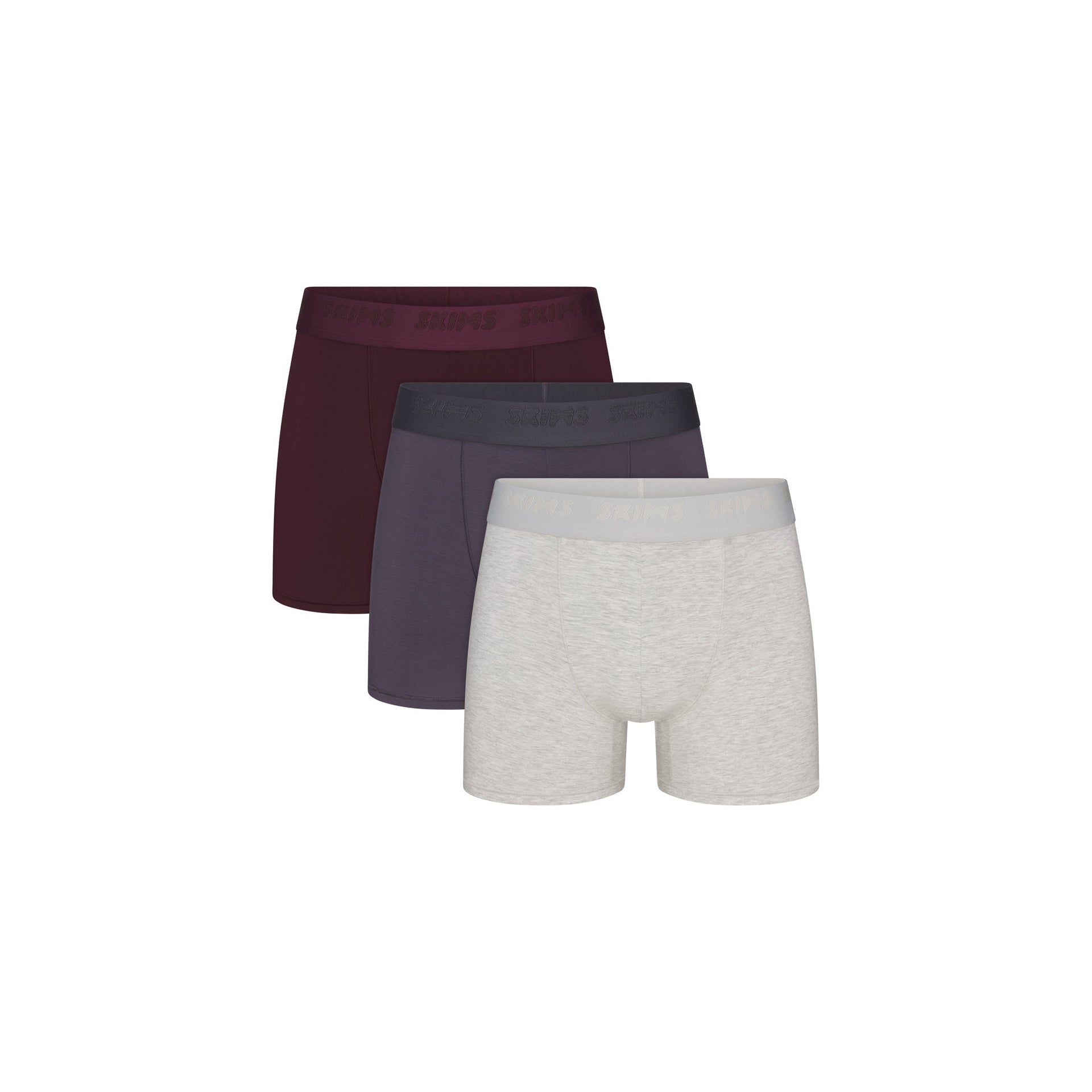 SKIMS STRETCH MENS 3" BOXER BRIEF 3-PACK | RAVEN MULTI