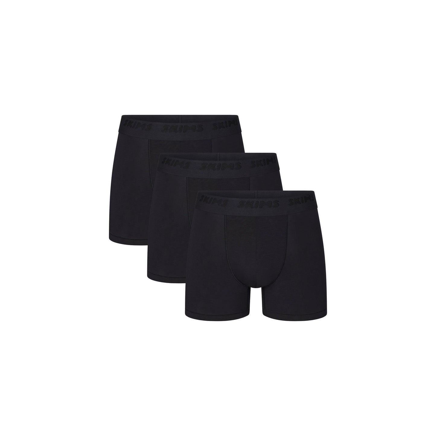 SKIMS STRETCH MENS 3" BOXER BRIEF 3-PACK | OBSIDIAN