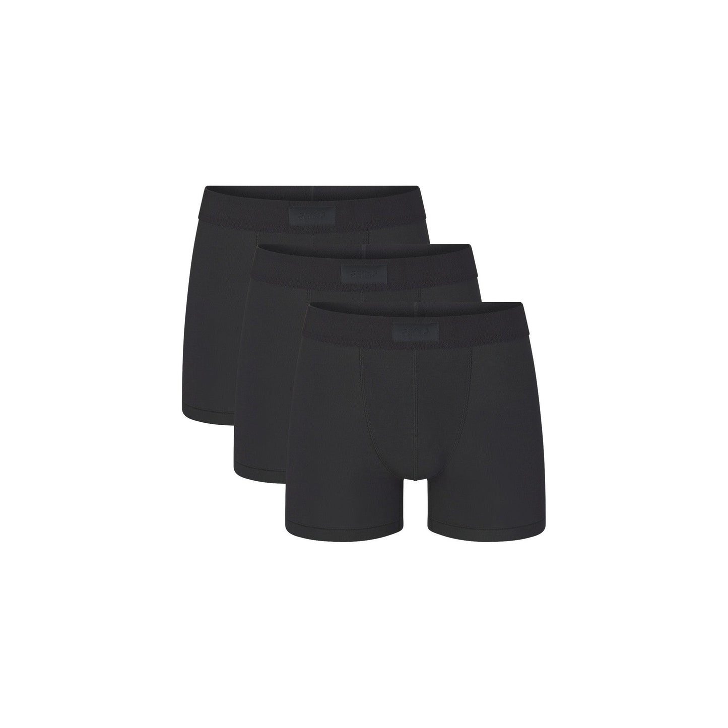 SKIMS COTTON MENS 3" BOXER BRIEF 3-PACK | ONYX