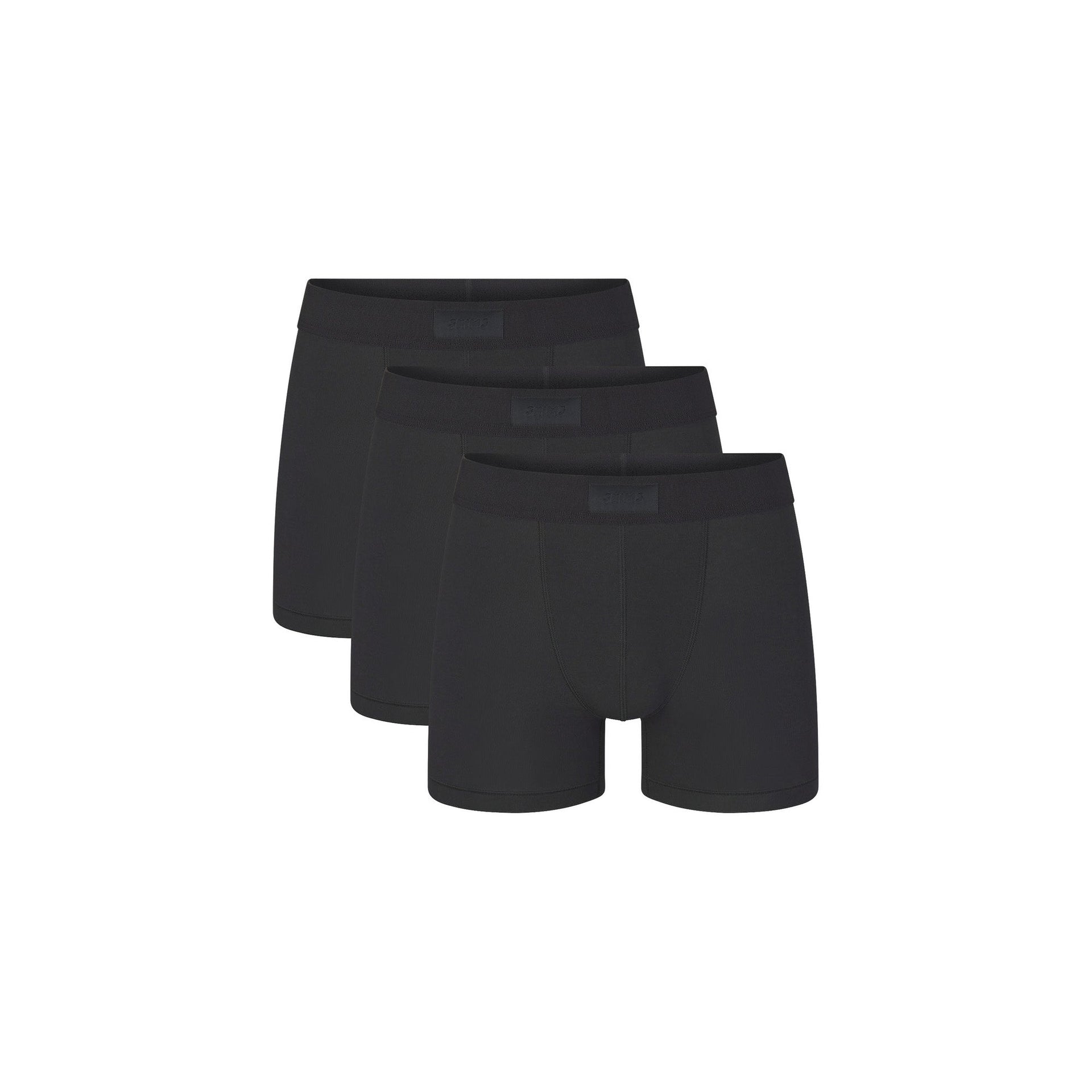 SKIMS COTTON MENS 3" BOXER BRIEF 3-PACK | ONYX