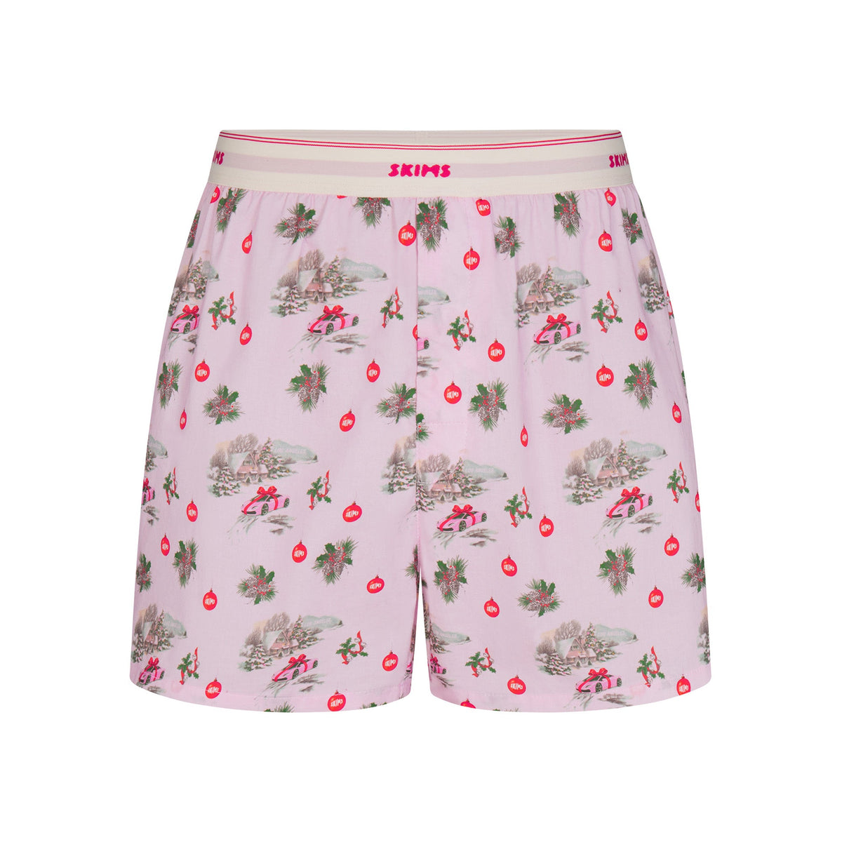 COTTON POPLIN MENS LOGO BAND BOXER | CHERRY BLOSSOM SPORTS CAR GIFT