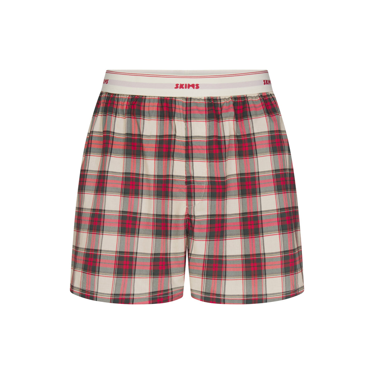 COTTON POPLIN MENS LOGO BAND BOXER | BUFF MINI MONTGOMERY CHECK