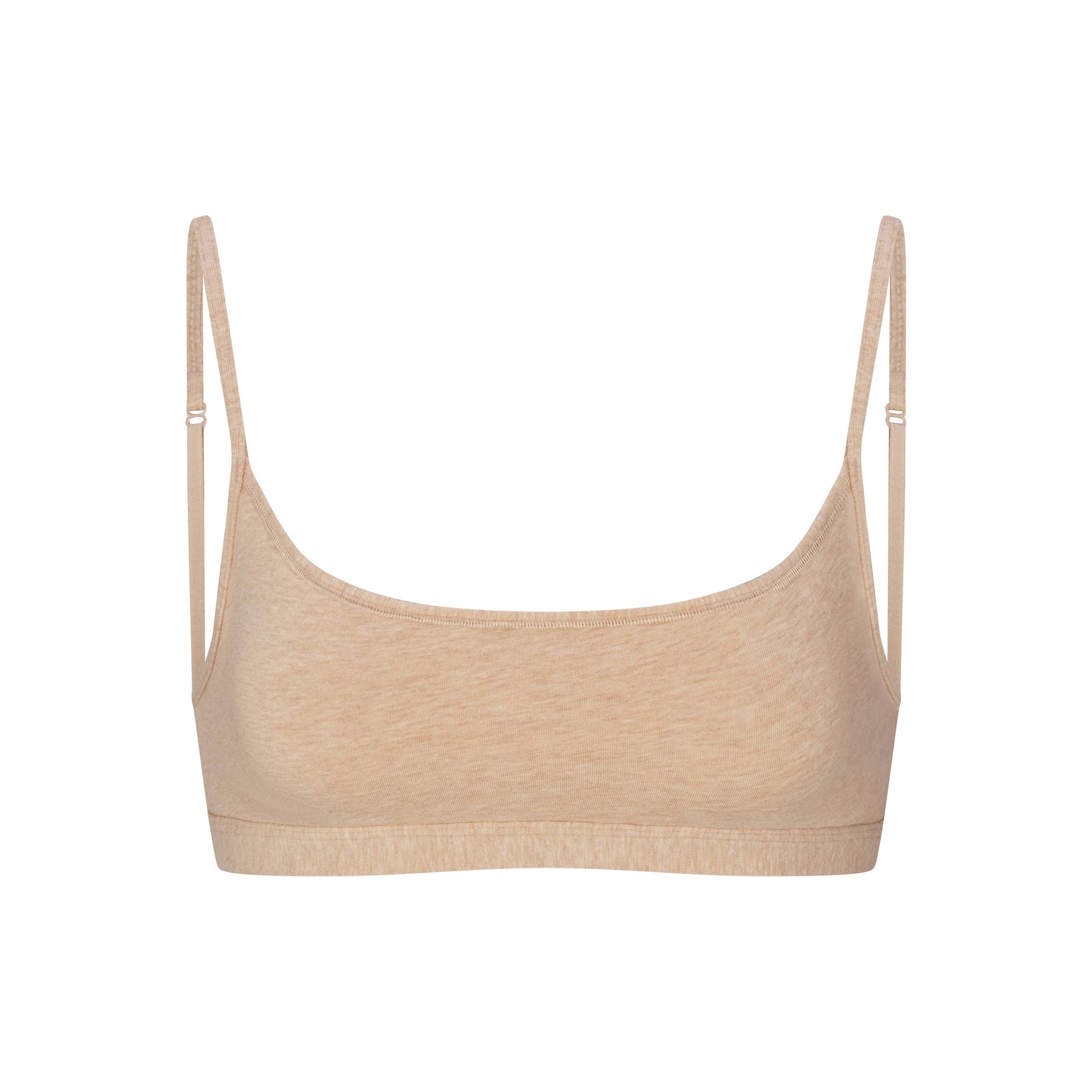 EVERYDAY COTTON SCOOP BRALETTE | CLAY HEATHER