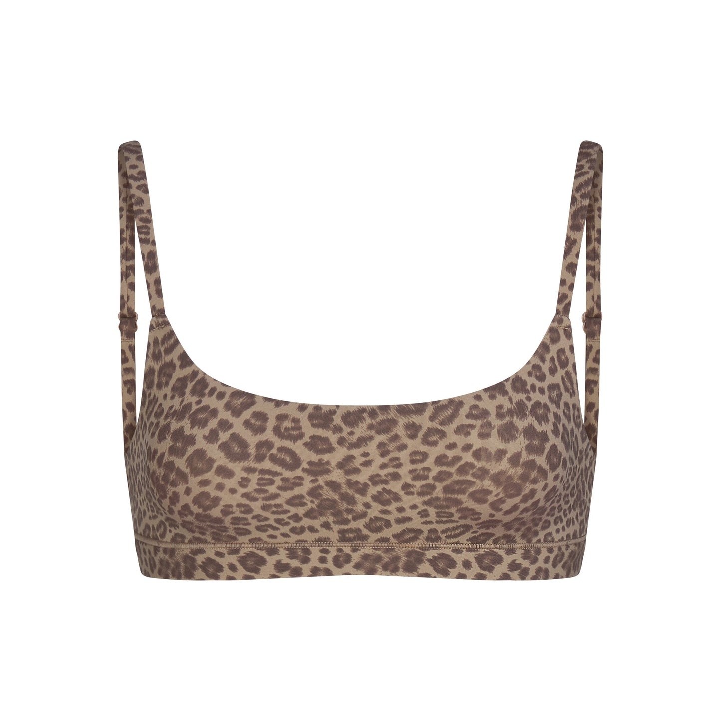 FITS EVERYBODY SCOOP BRALETTE | DESERT LEOPARD INK PRINT