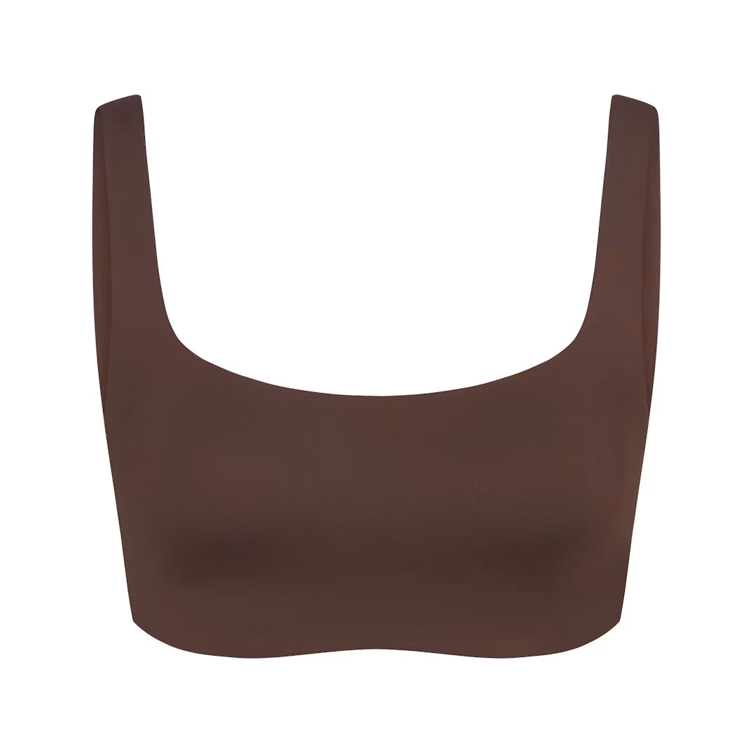 NikeSKIMS MATTE SCOOP BRALETTE | DARK SEPIA