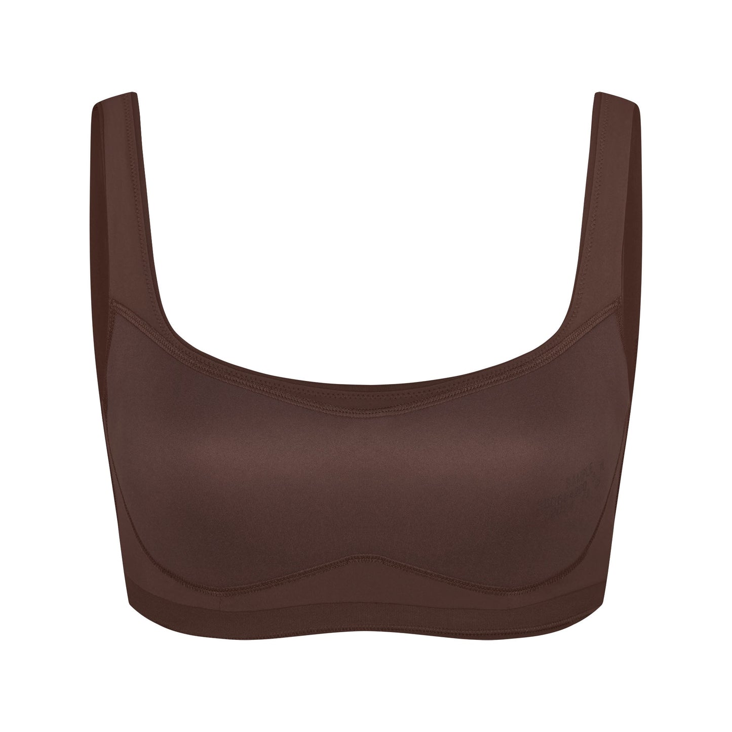 NikeSKIMS MATTE SCOOP NECK BRA | DARK SEPIA