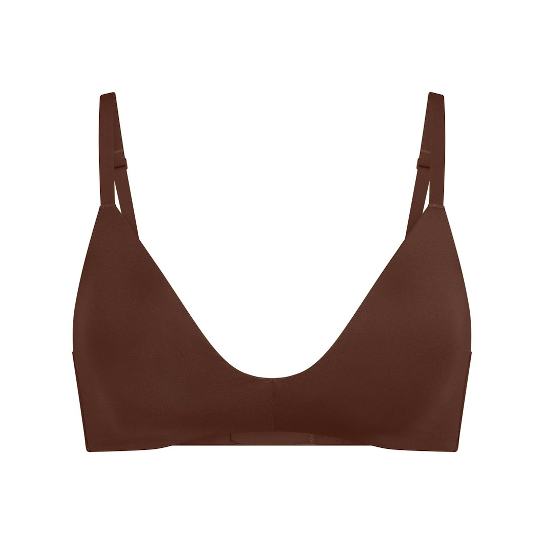 WIRELESS FORM T-SHIRT DEMI BRA | COCOA