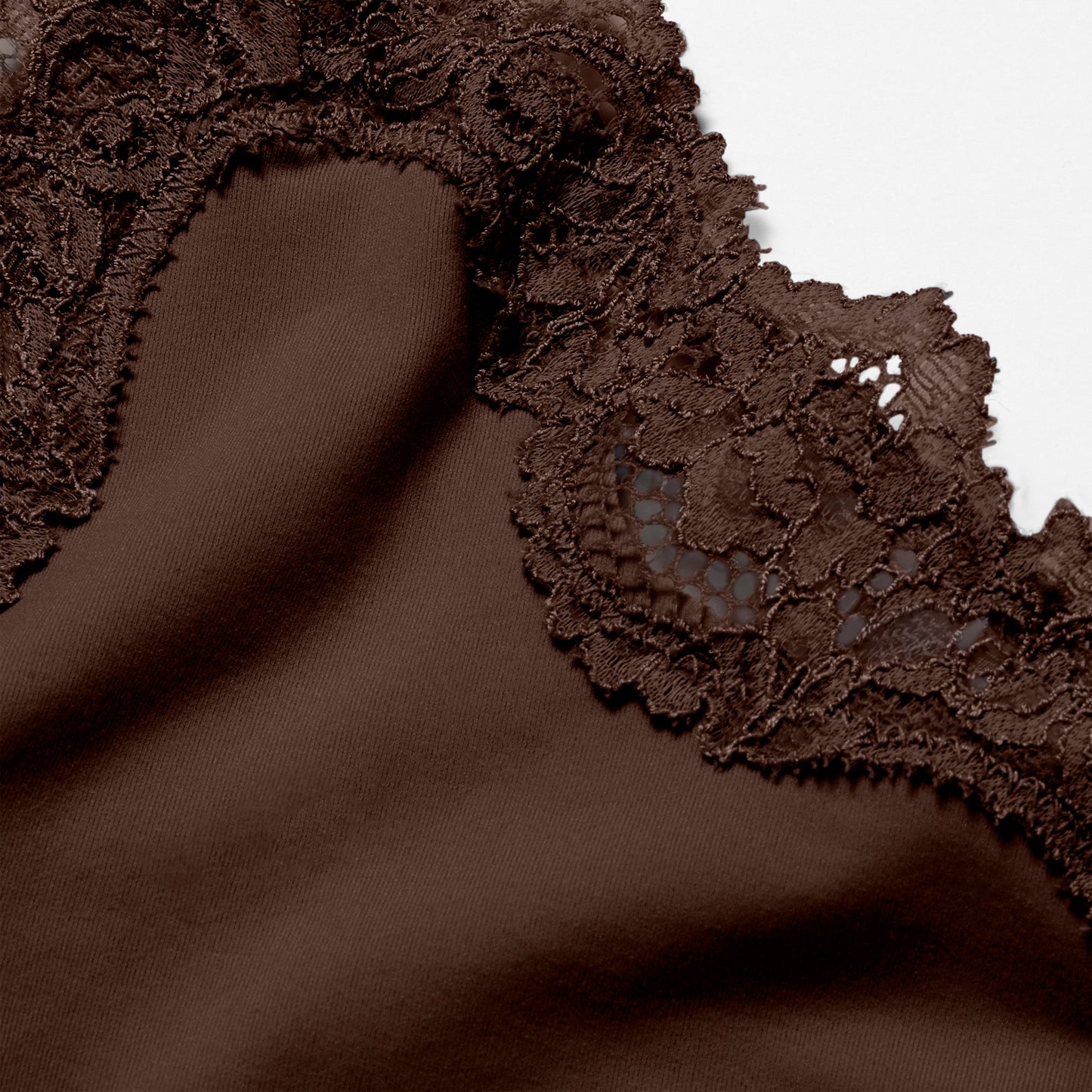 FITS EVERYBODY LACE SCOOP BRALETTE | ESPRESSO
