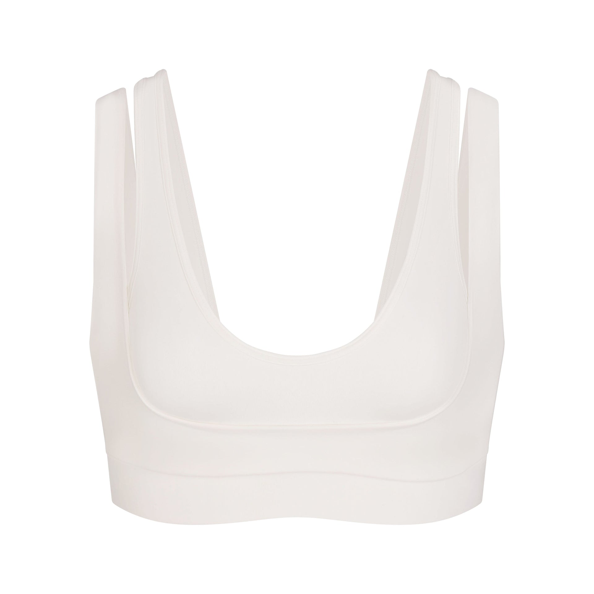 NikeSKIMS MATTE DOUBLE STRAP SCOOP BRA | IVORY