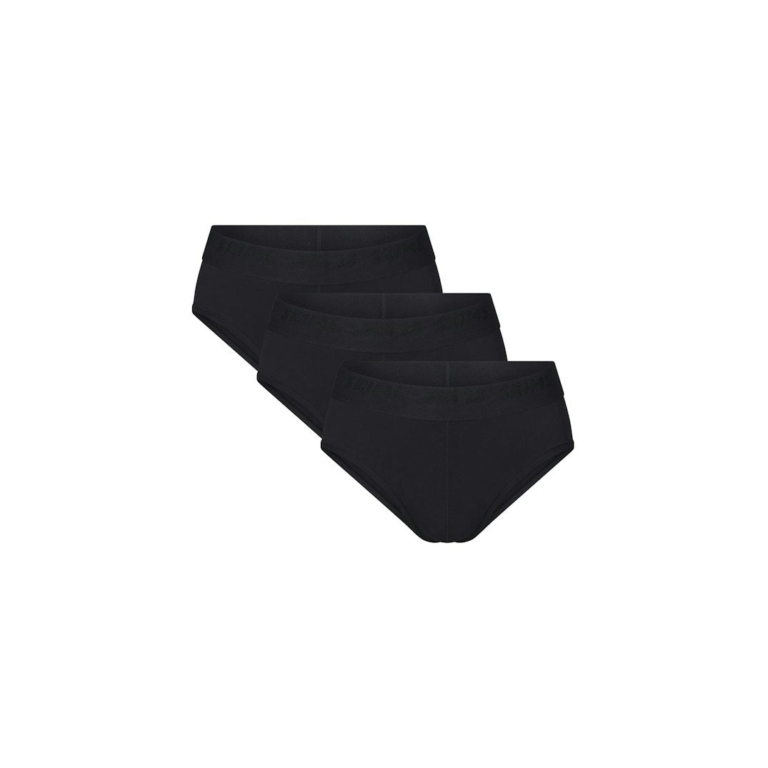 SKIMS STRETCH MENS BRIEF 3-PACK | OBSIDIAN