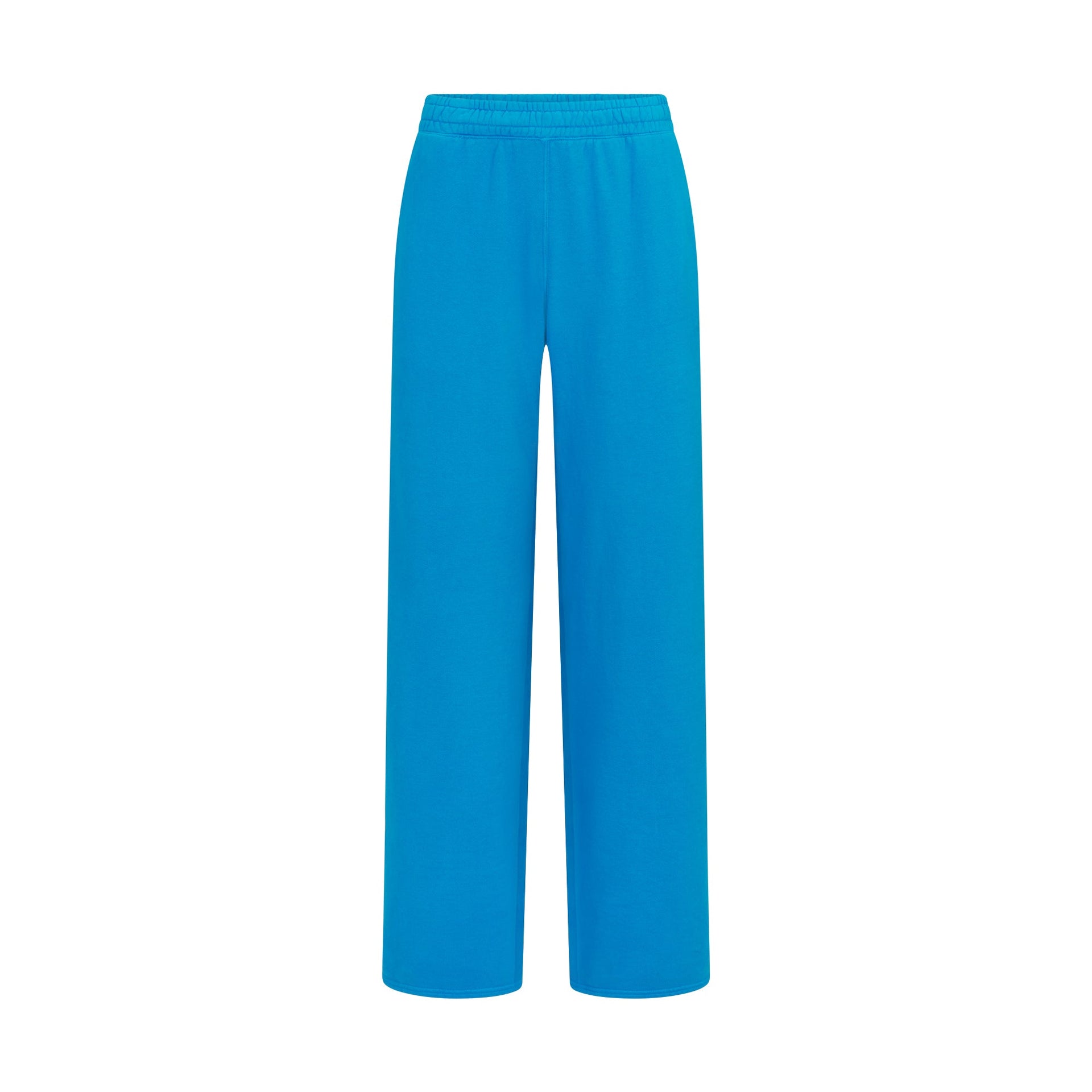 FRENCH TERRY STRAIGHT LEG PANT | CERULEAN