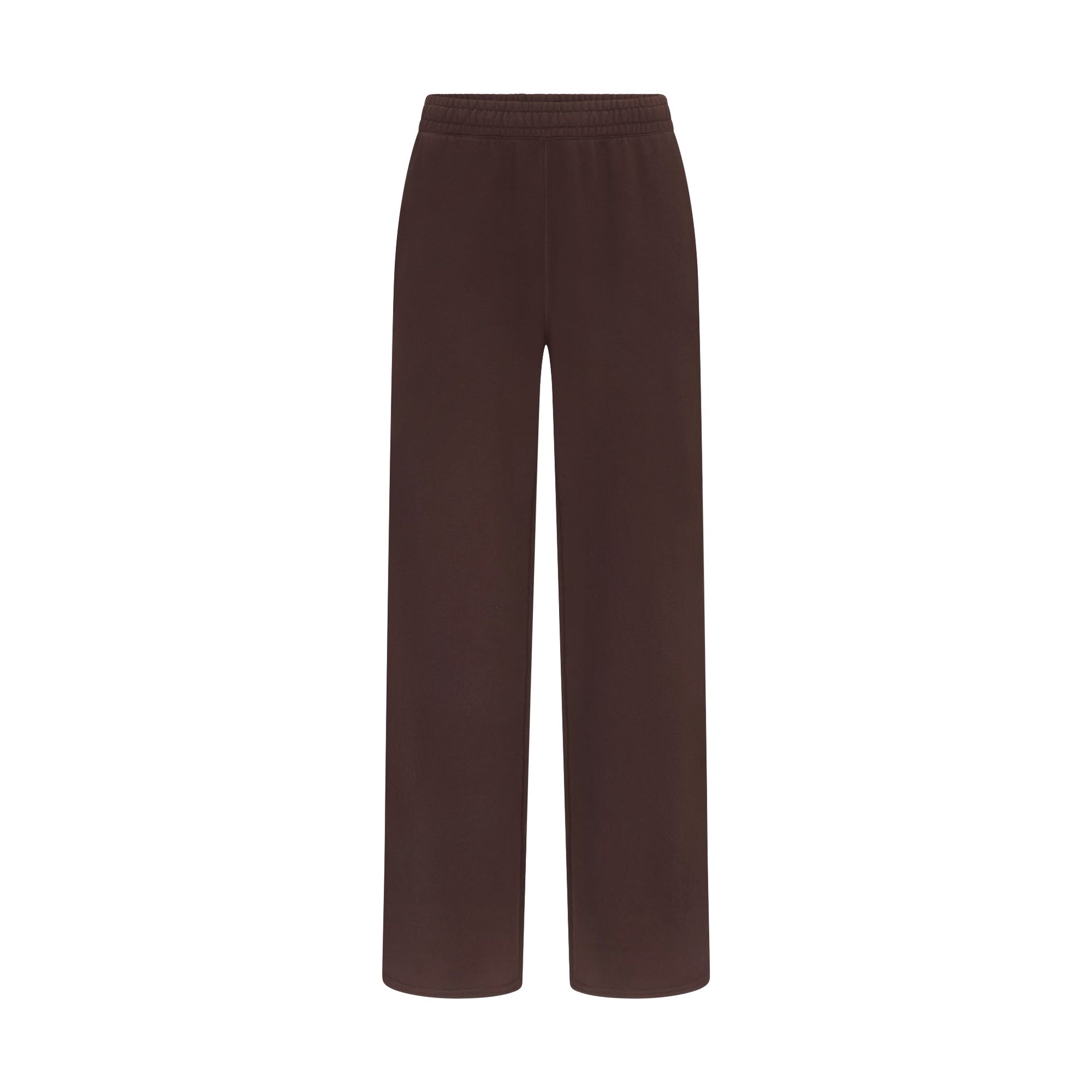 FRENCH TERRY STRAIGHT LEG PANT | ESPRESSO