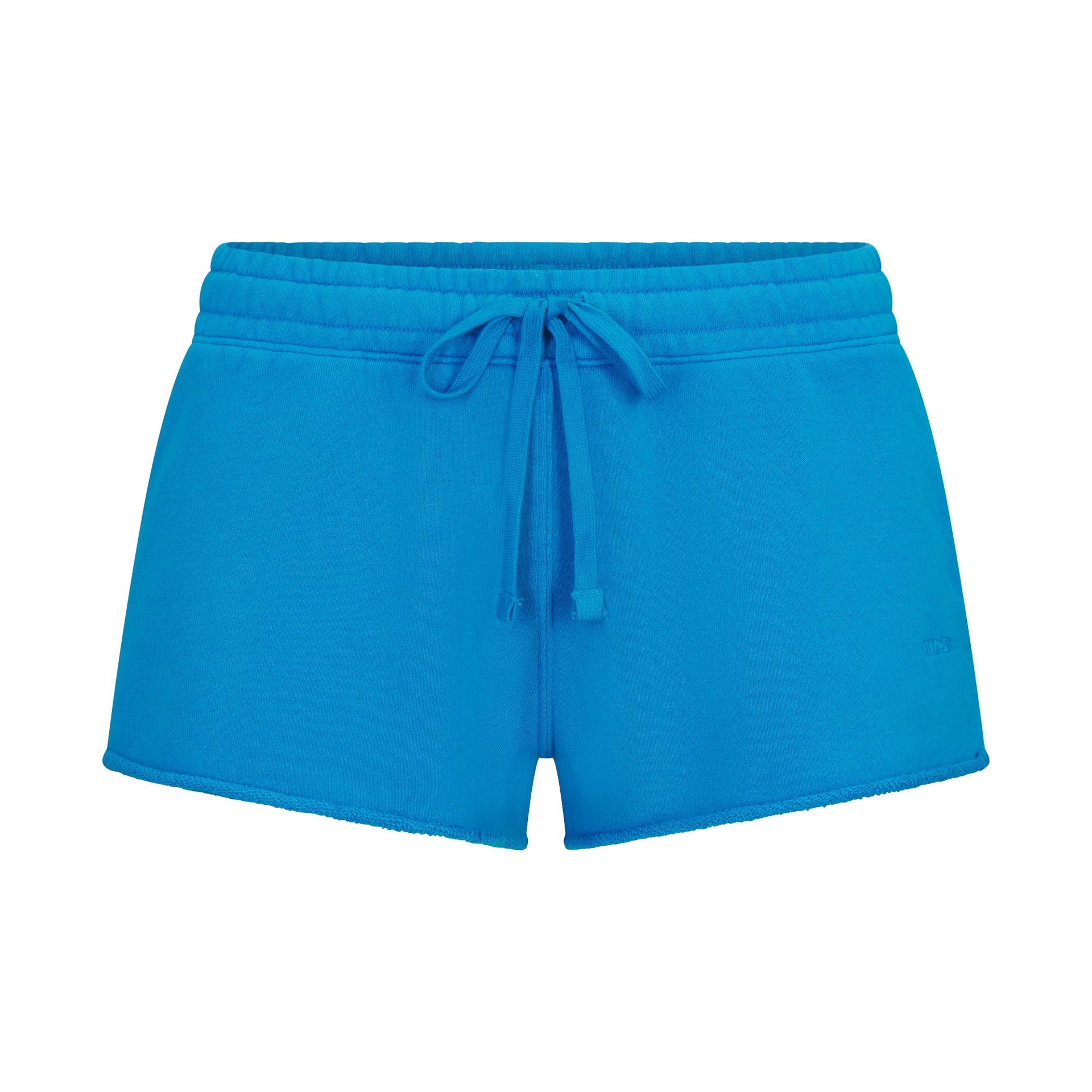 FRENCH TERRY RAW EDGE SHORT | CERULEAN