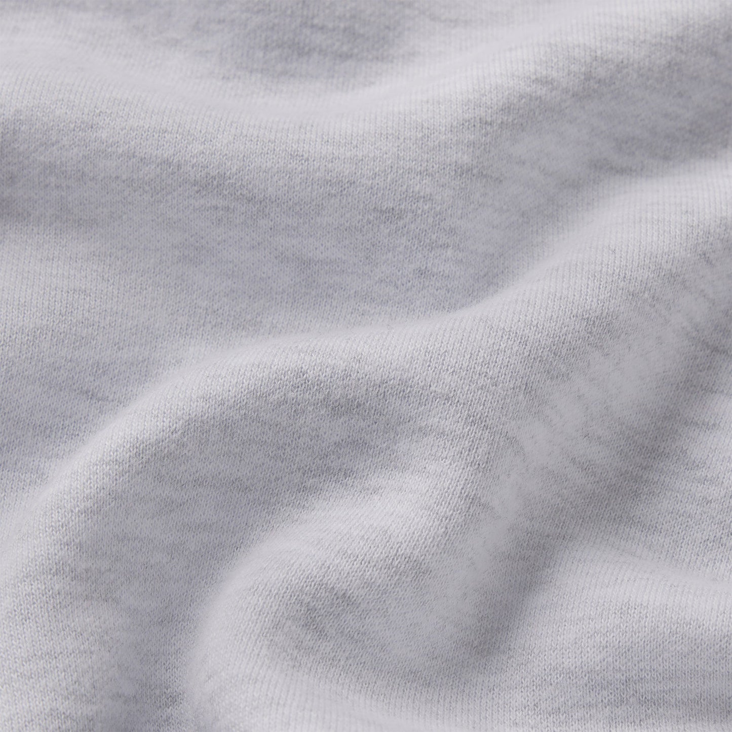 COTTON FLEECE SHRUNKEN CARDIGAN | LIGHT HEATHER GREY