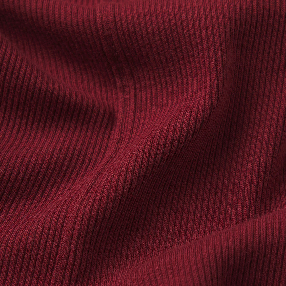 COTTON RIB HENLEY LONG SLEEVE | MERLOT