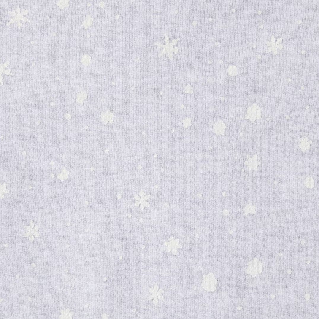 CACTUS PLANT FLEA MARKET X SKIMS COTTON FLEECE STRAIGHT LEG PANT | LIGHT HEATHER GREY SKIMS SNOW PRINT