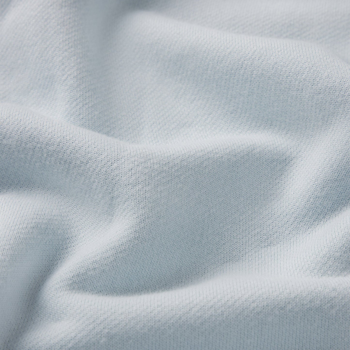 DRAPEY FRENCH TERRY HALF ZIP | POWDER BLUE
