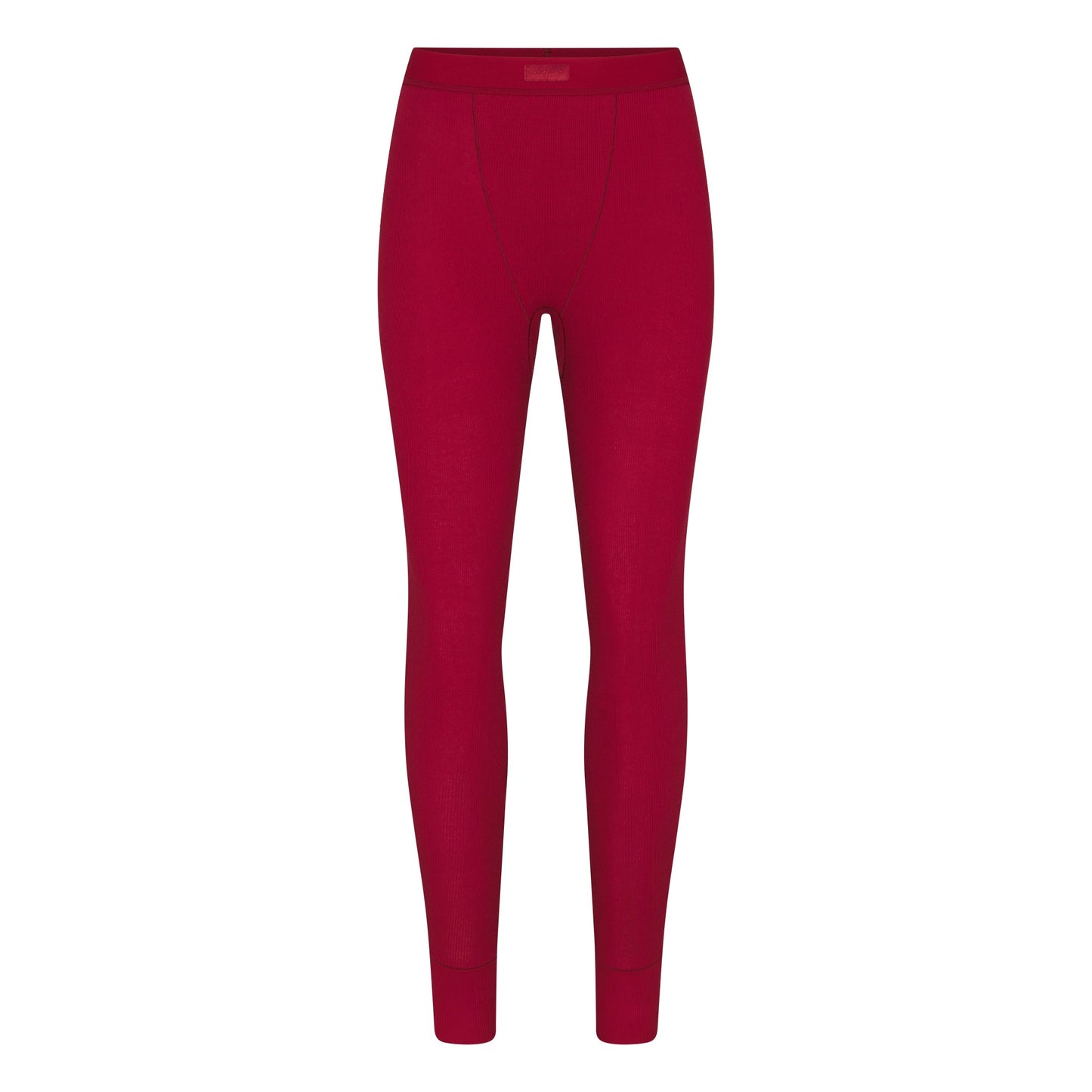 COTTON RIB LEGGING | BRICK