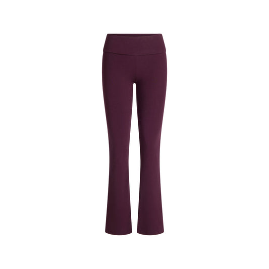 COTTON JERSEY FOLDOVER PANT | CURRANT