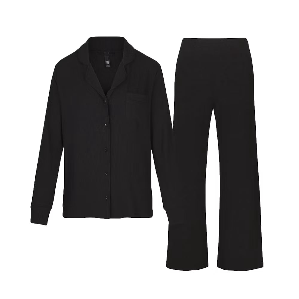 SOFT LOUNGE LONG SLEEP SET | ONYX