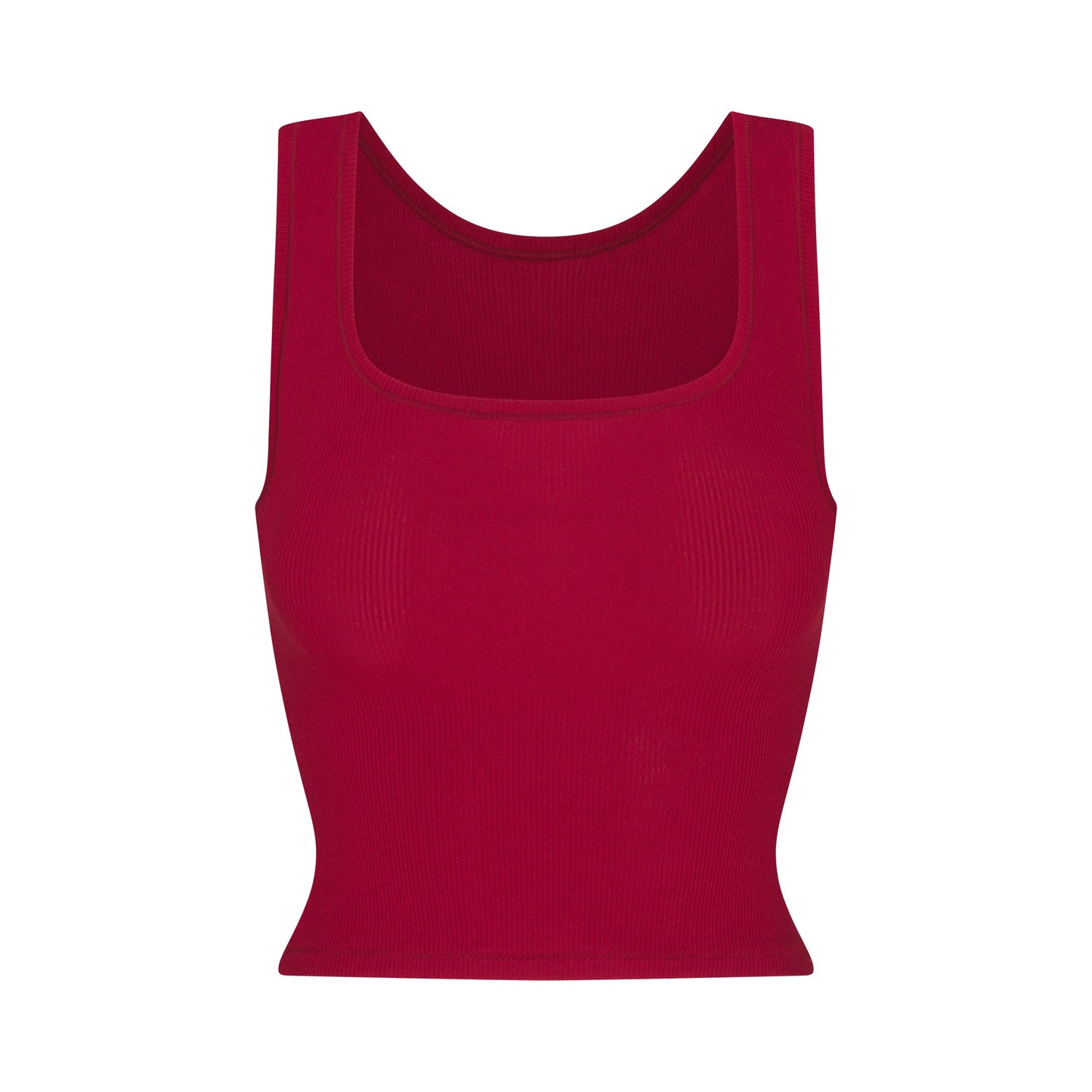 COTTON RIB TANK | BRICK