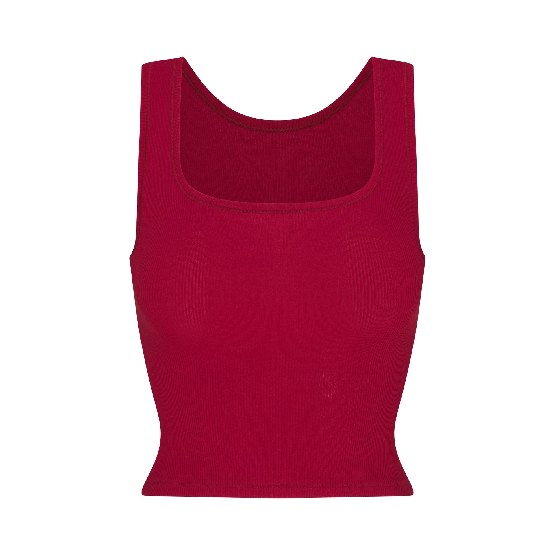 COTTON RIB TANK | BRICK