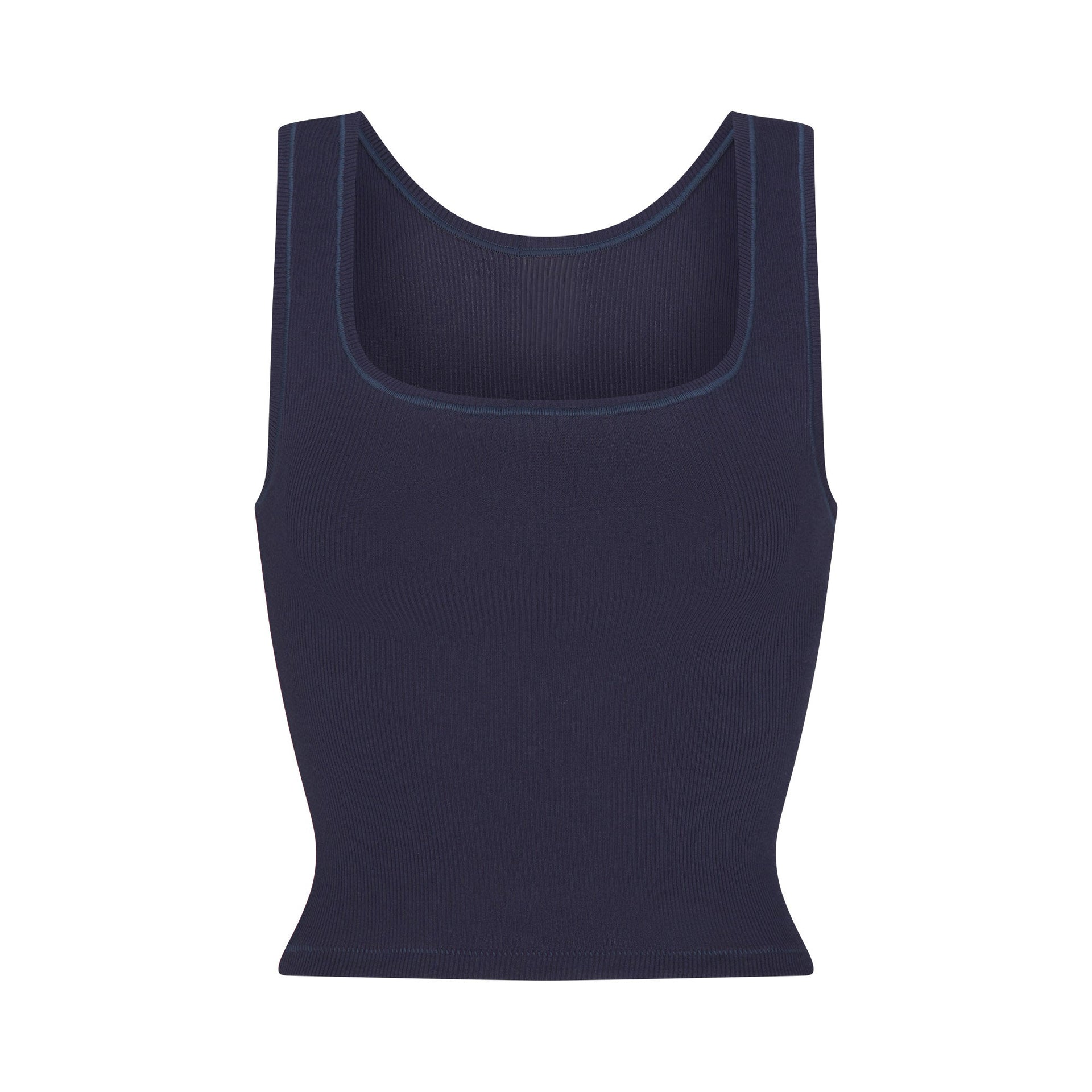 COTTON RIB TANK | NAVY