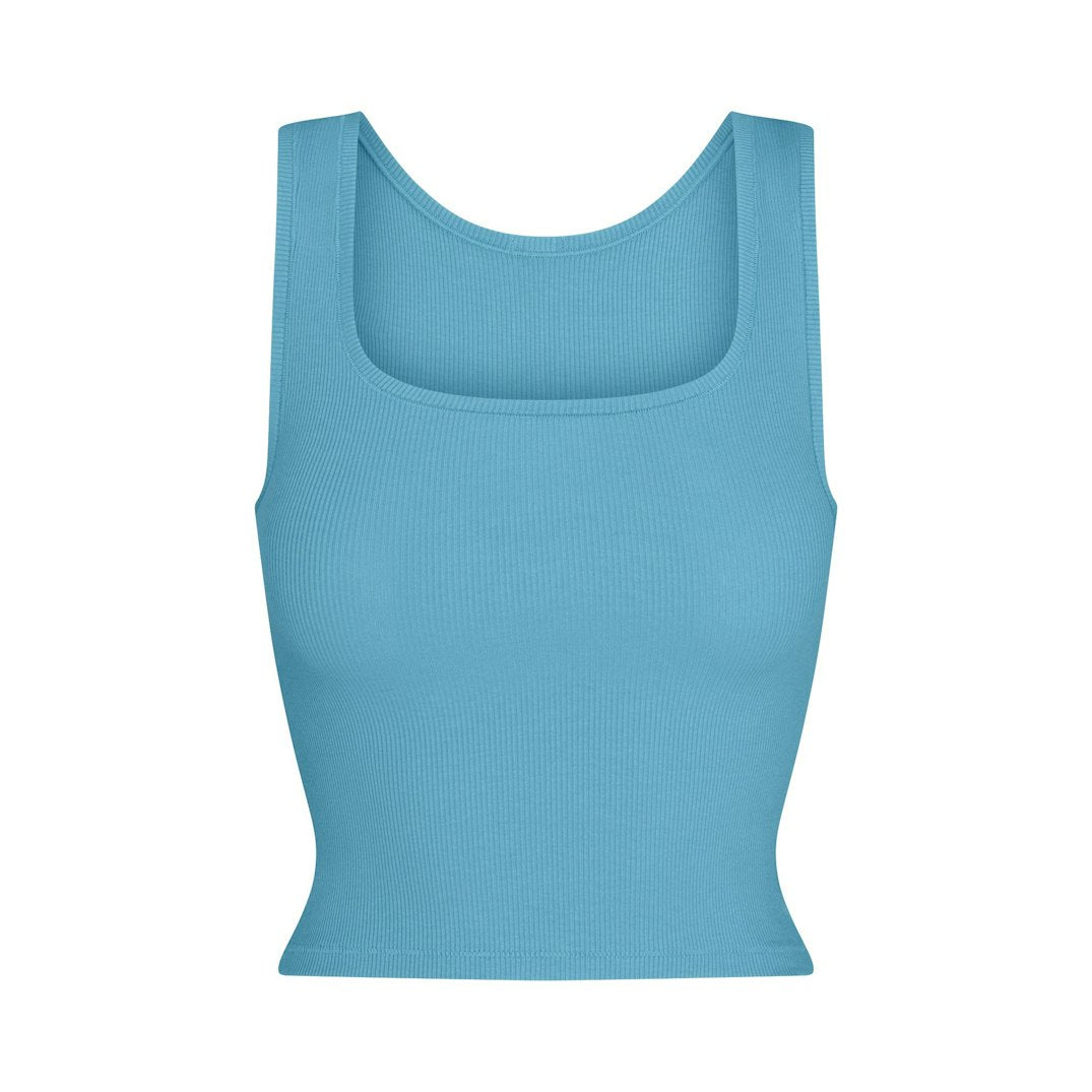 COTTON RIB TANK | WATER