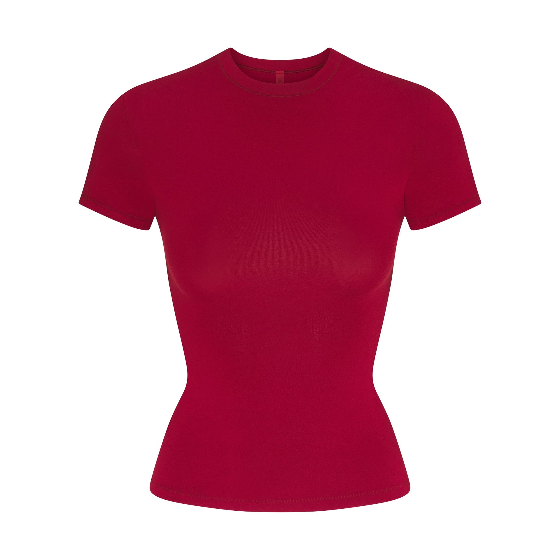 COTTON JERSEY T-SHIRT | BRICK