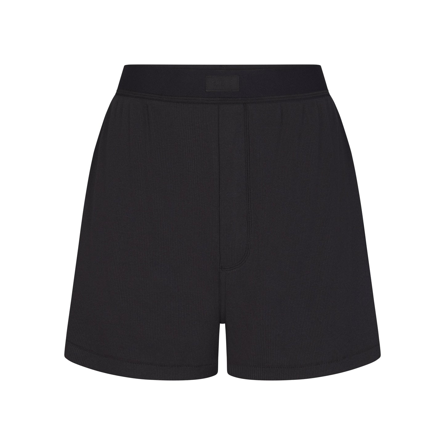 COTTON RIB LOOSE BOXER | SOOT