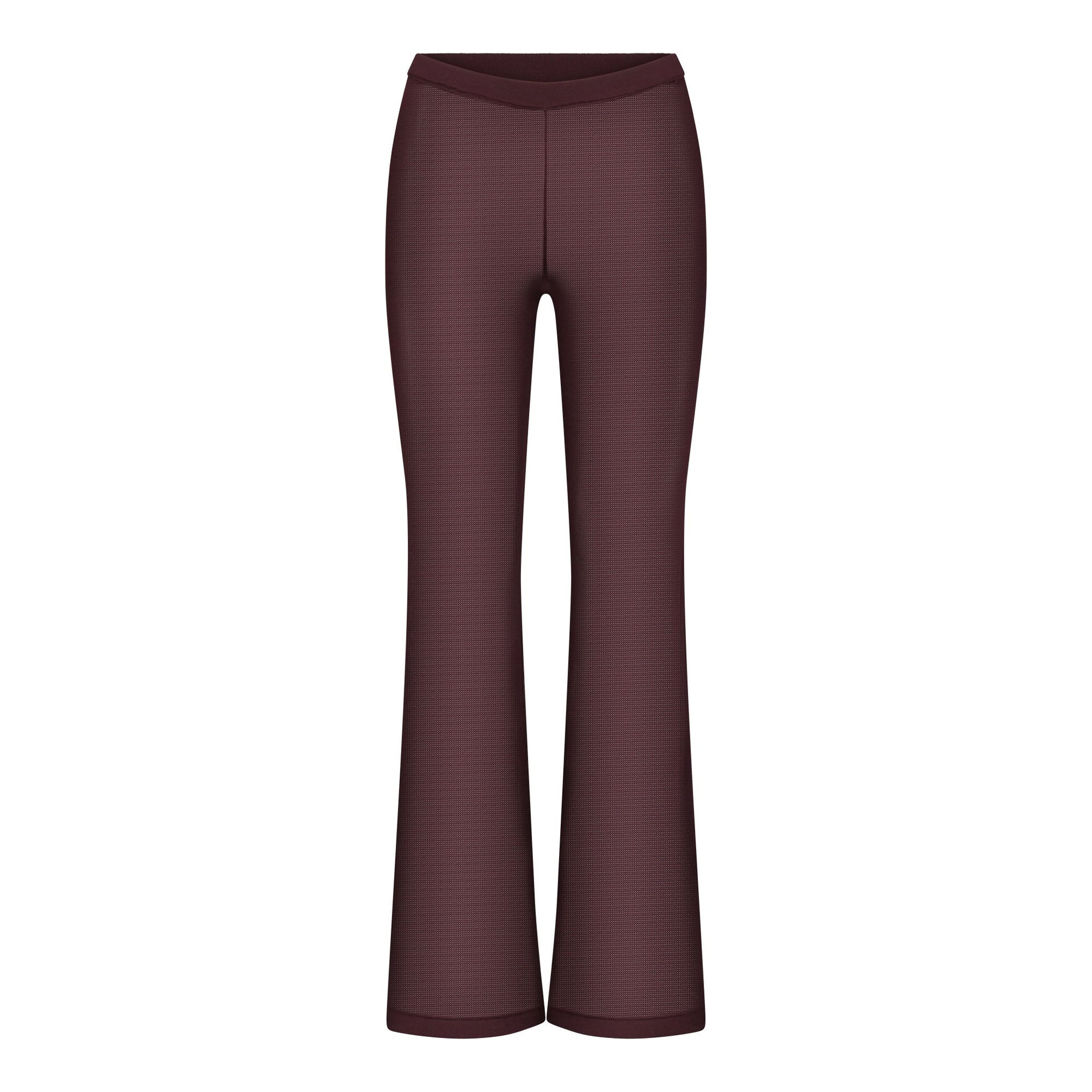 SLINKY KNIT LOW RISE PANT | CURRANT