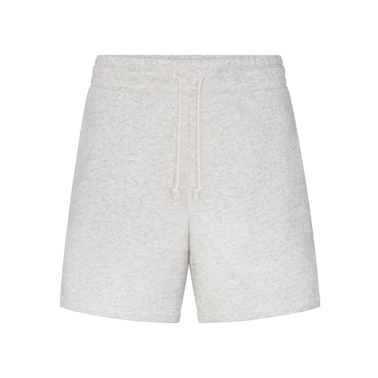 FLEECE LOUNGE MENS RELAXED SHORT | LIGHT HEATHER GREY