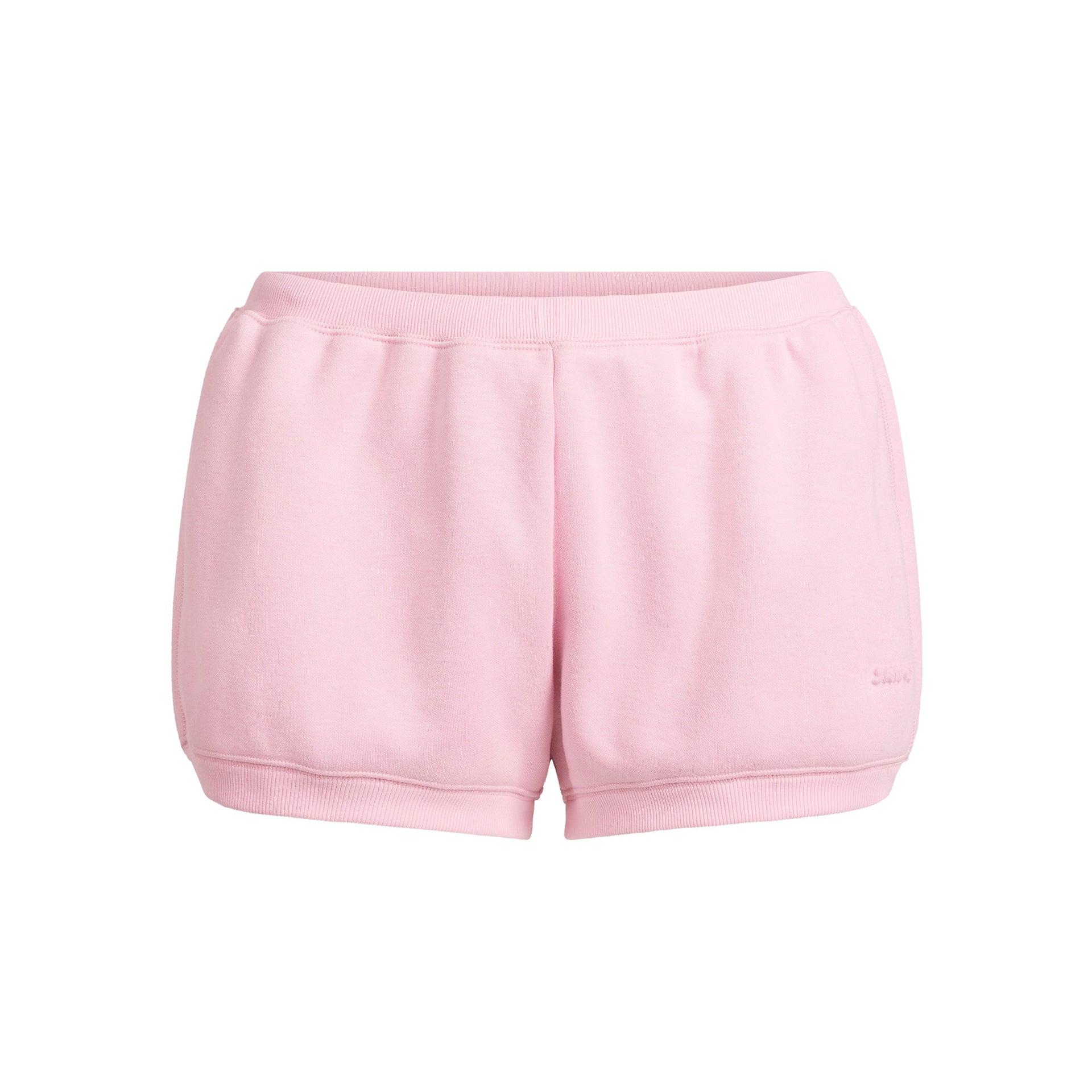 COTTON FLEECE BUBBLE HEM SHORT | HALITE