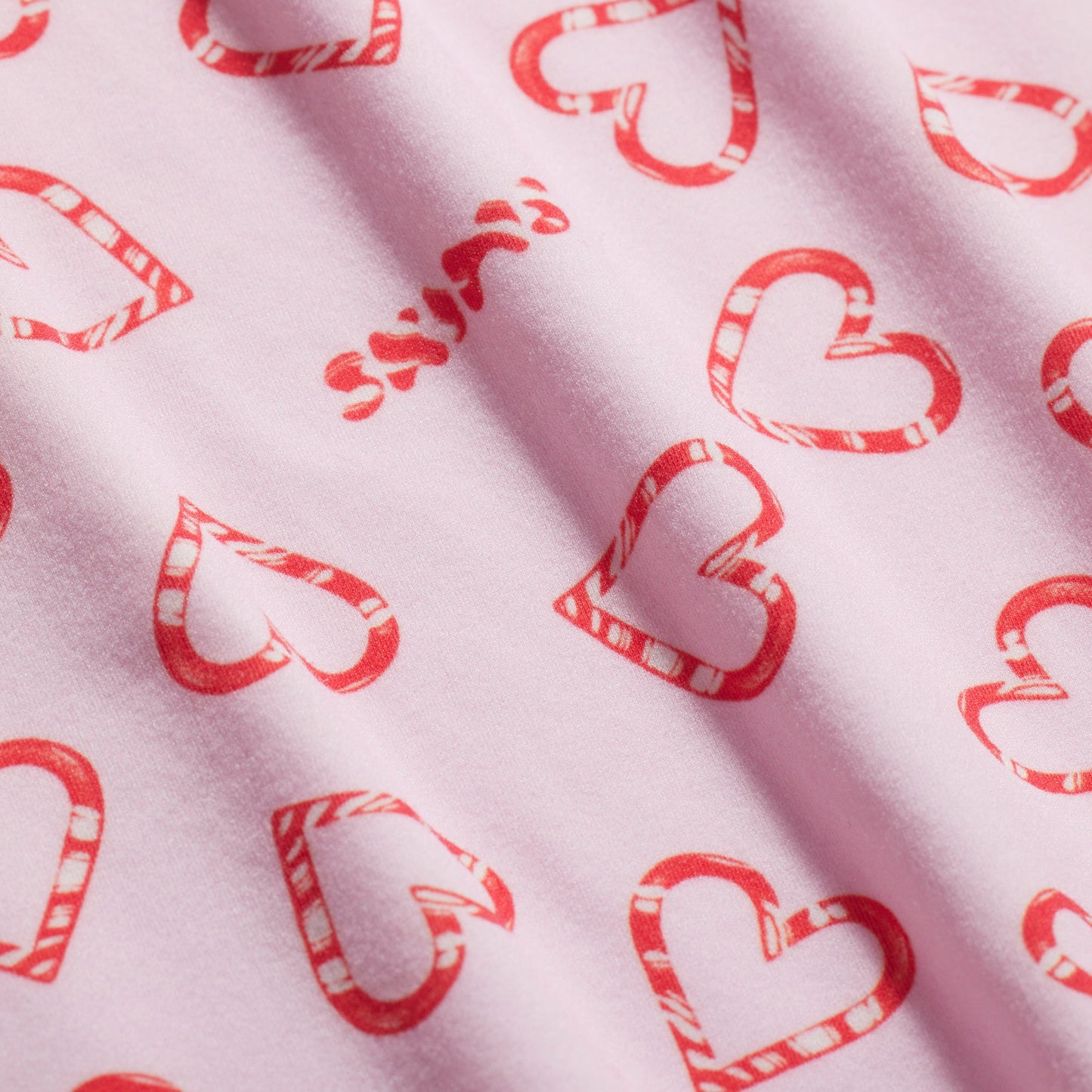 FITS EVERYBODY LACE CAMI BODYSUIT | CHERRY BLOSSOM CANDY HEART PRINT