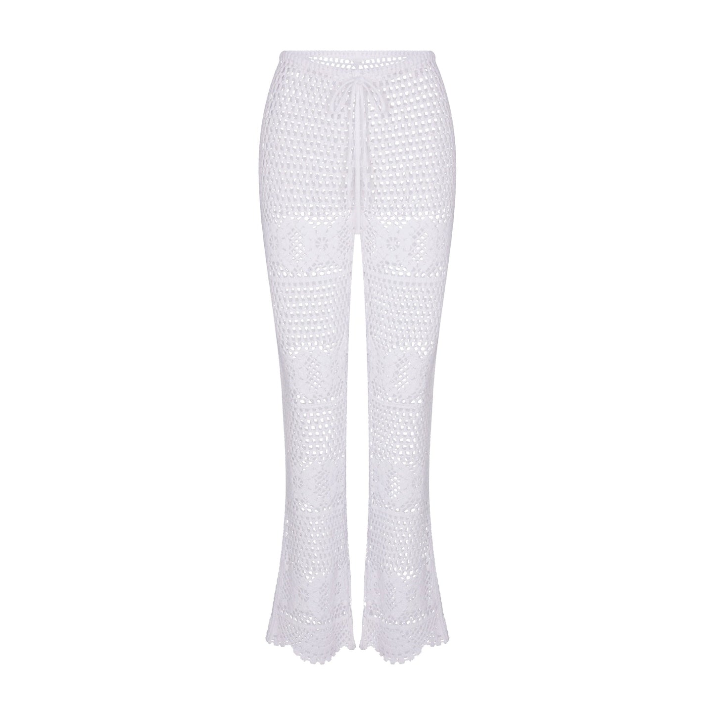 SWIM COVER-UPS CROCHET FLARE PANT | SNOW
