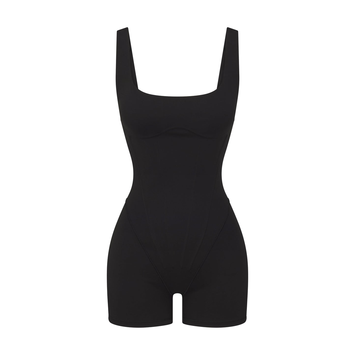 NikeSKIMS MATTE CORSET 2" ONE PIECE | OBSIDIAN