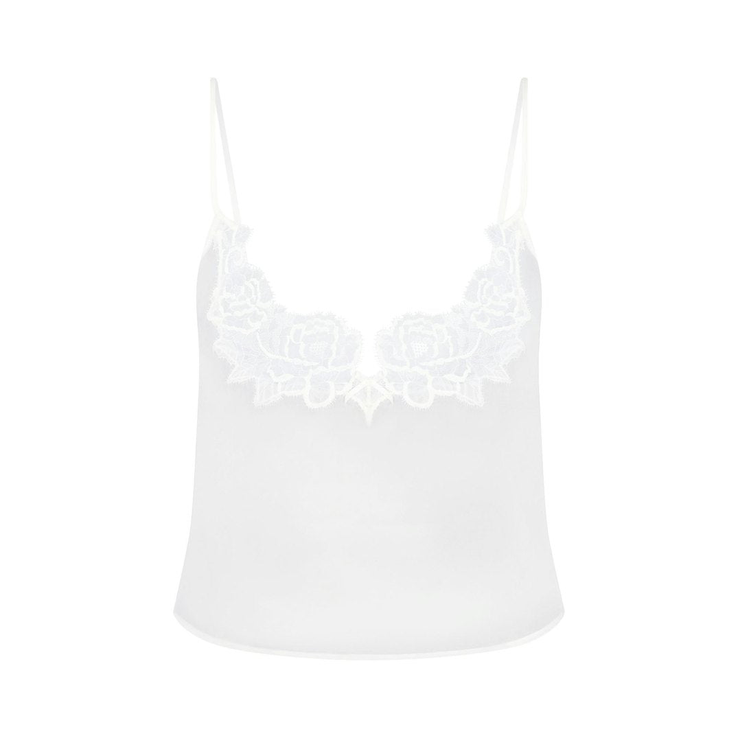 SKIMS ROMANCE CAMI AND SHORT SET | IVORY