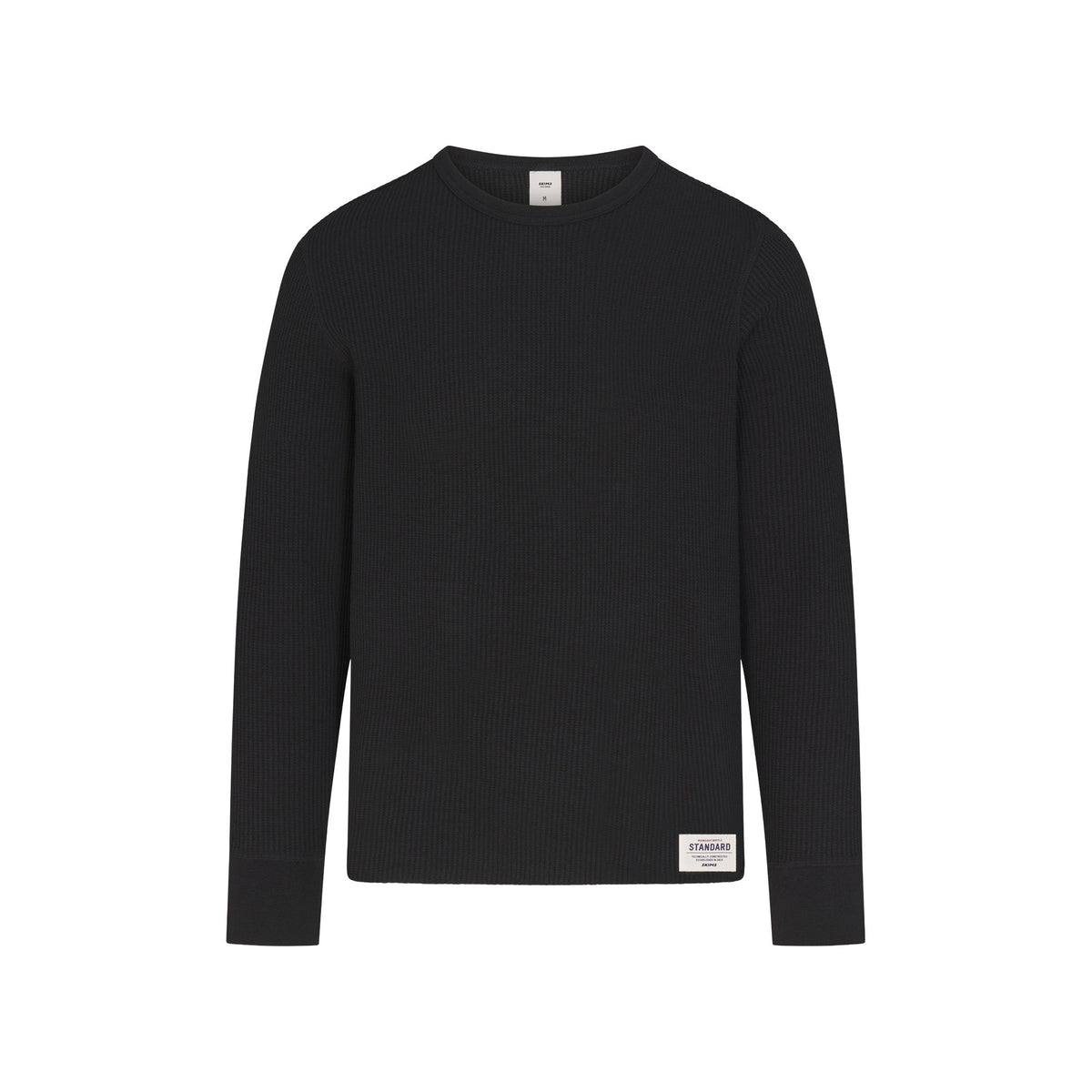 WAFFLE MENS LONG SLEEVE TOP | ONYX