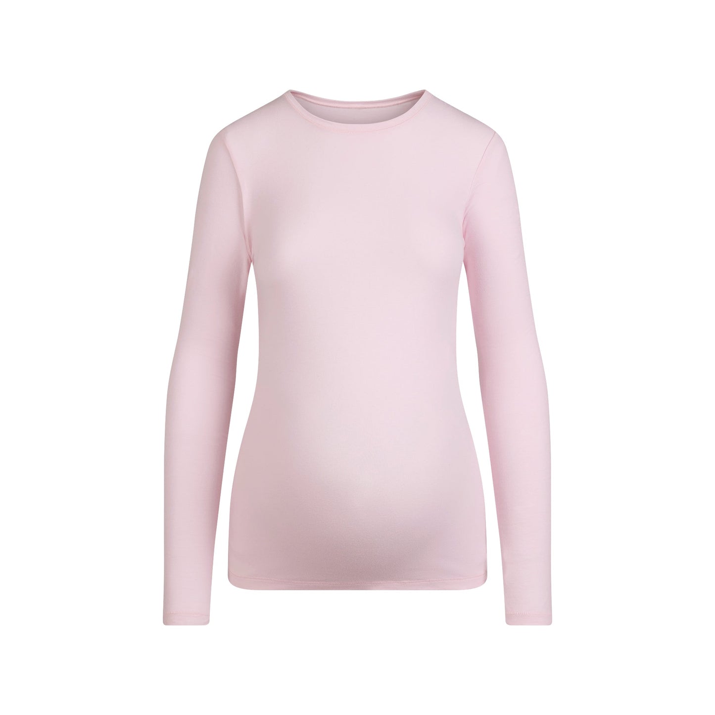 COTTON JERSEY MATERNITY LONG SLEEVE T-SHIRT | CHERRY BLOSSOM