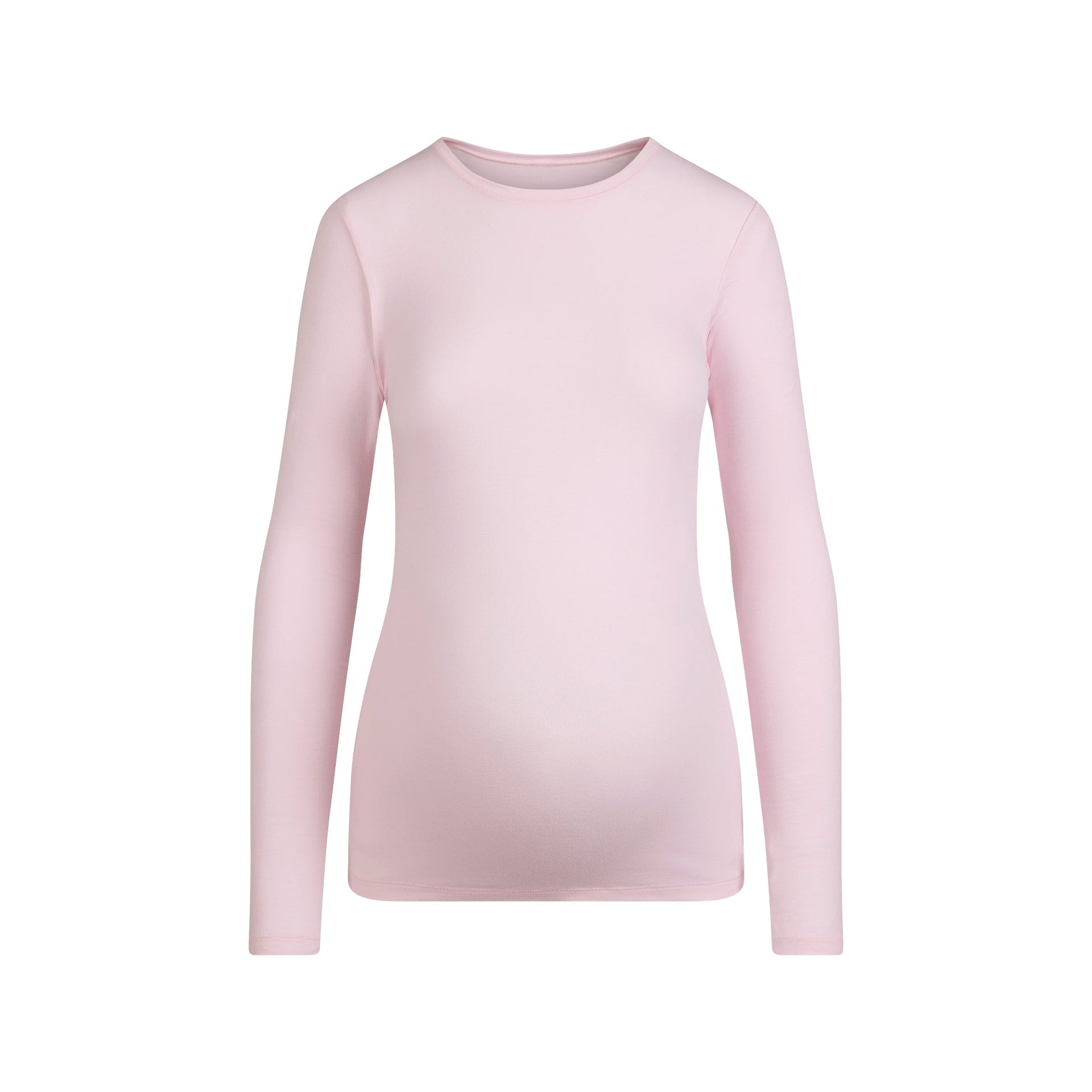 COTTON JERSEY MATERNITY LONG SLEEVE T-SHIRT | CHERRY BLOSSOM