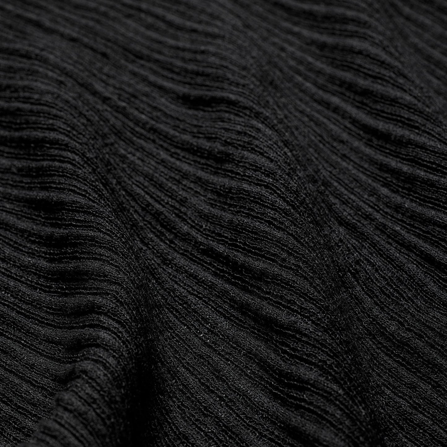 SHEER KNIT FOLDOVER LONG SKIRT | ONYX