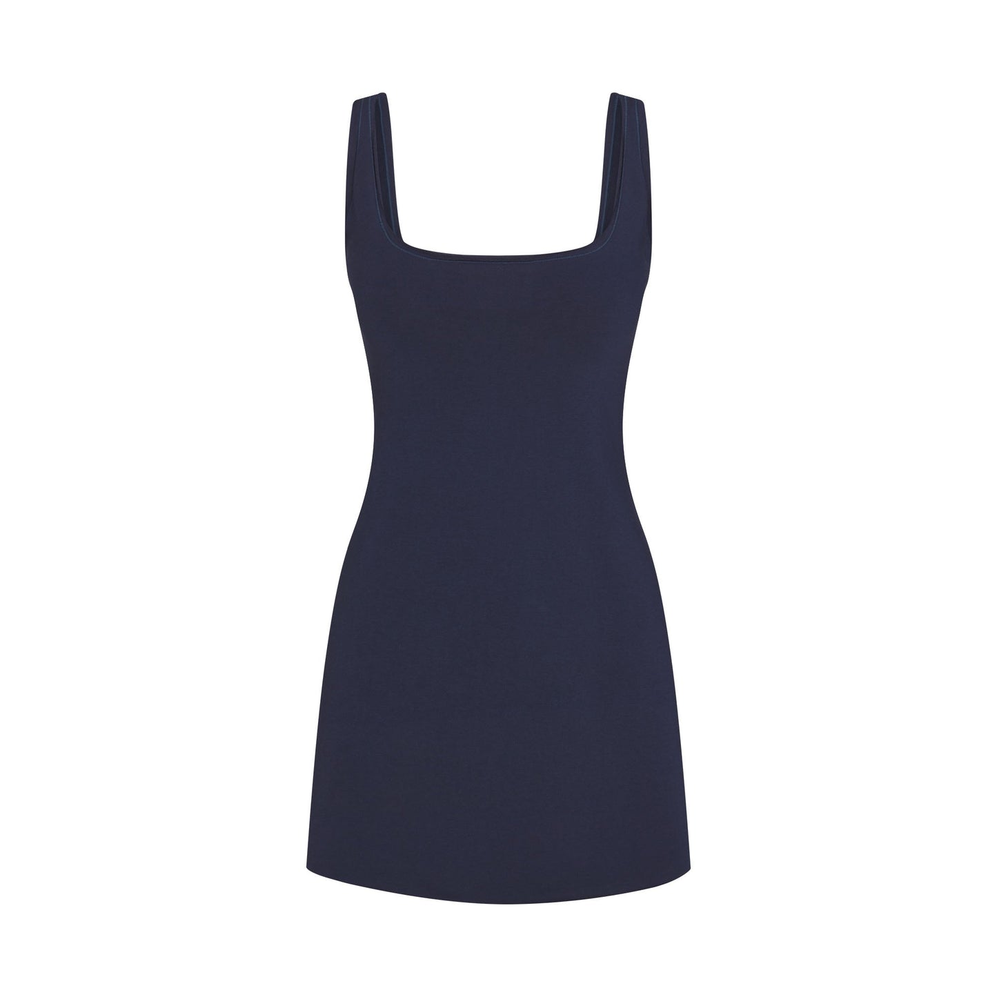 COTTON JERSEY MINI DRESS | NAVY