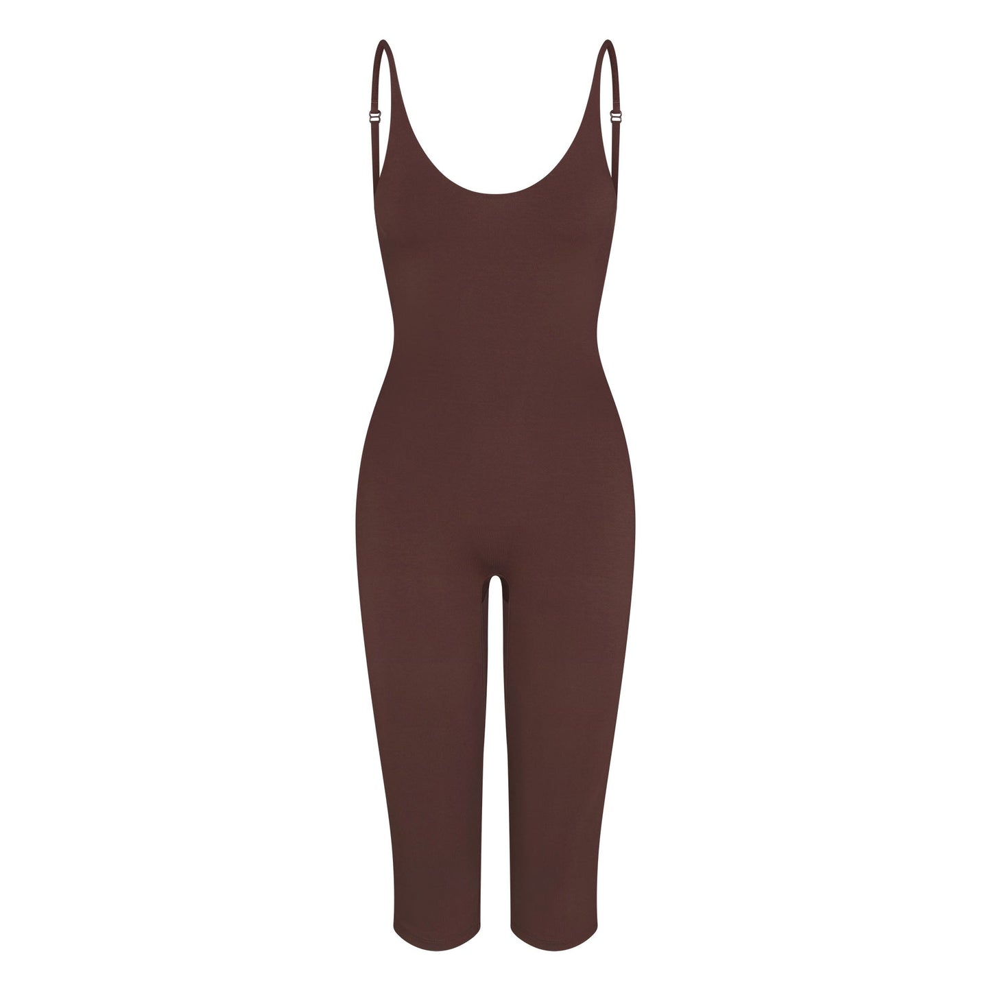 SMOOTH LAYERS CAPRI CATSUIT | COCOA